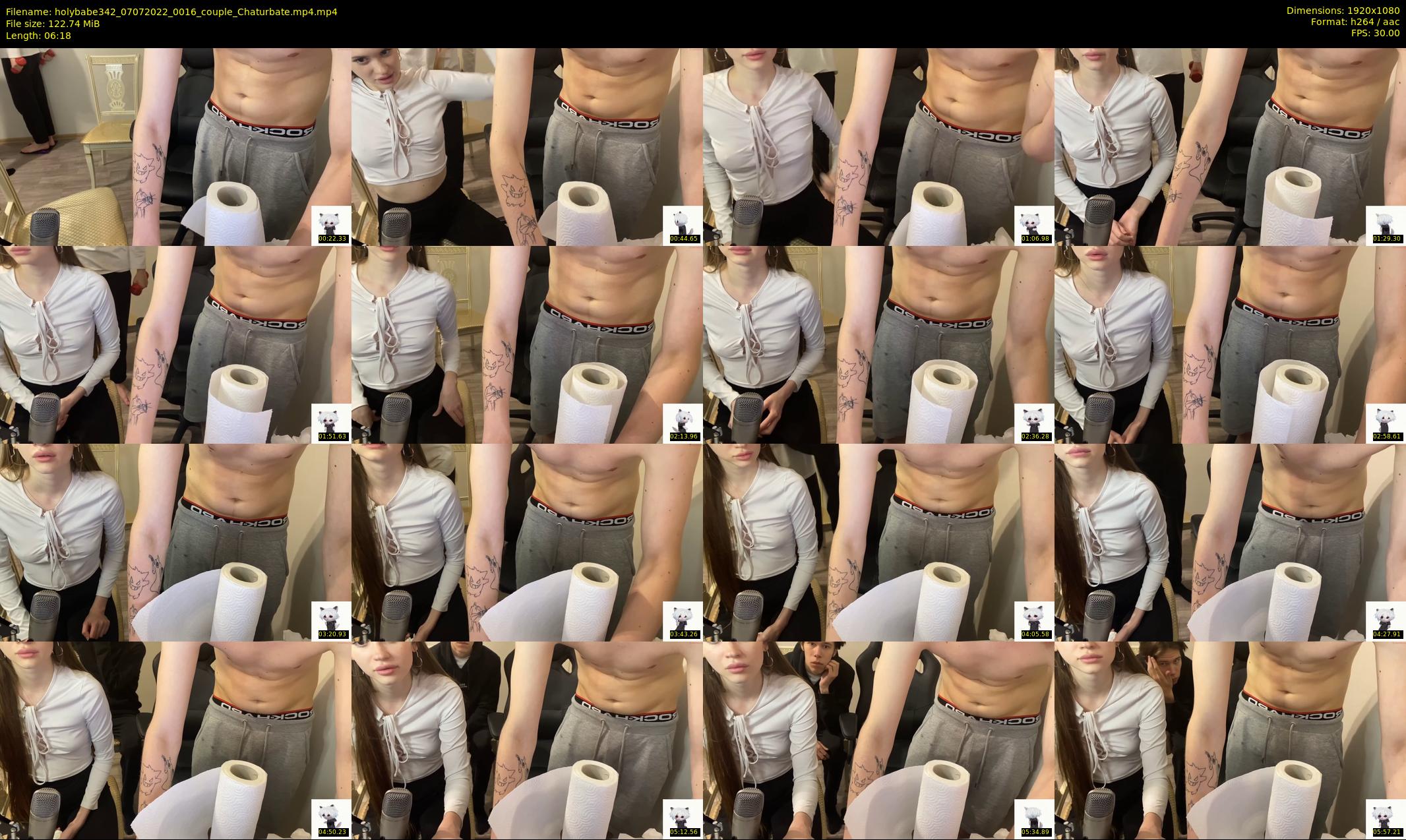 holybabe342 — 7 minute Chaturbate couple cam show recording, 1080p, Jul 7, 2022