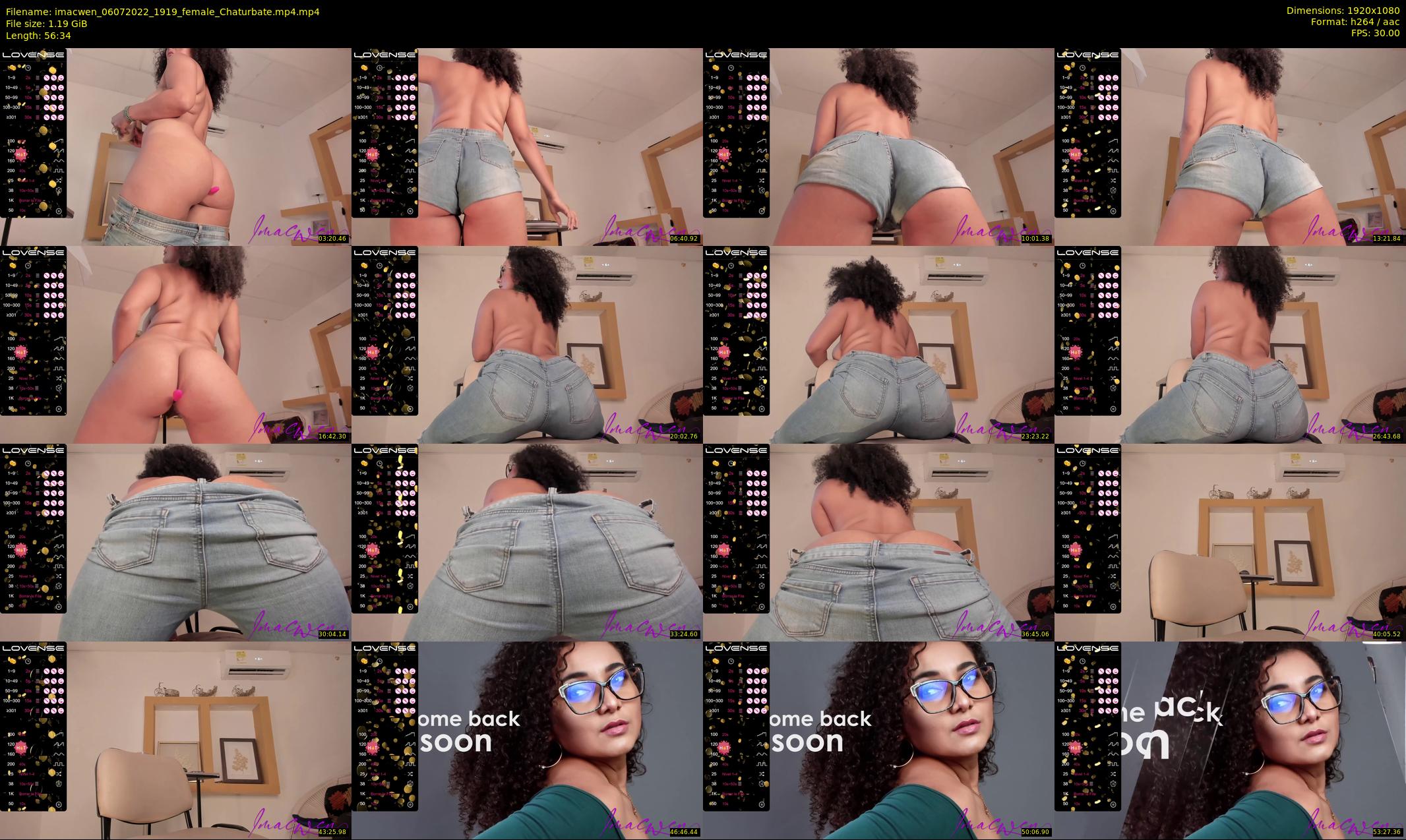 imacwen — 57 minute Chaturbate female cam show recording, 1080p, Jul 6, 2022
