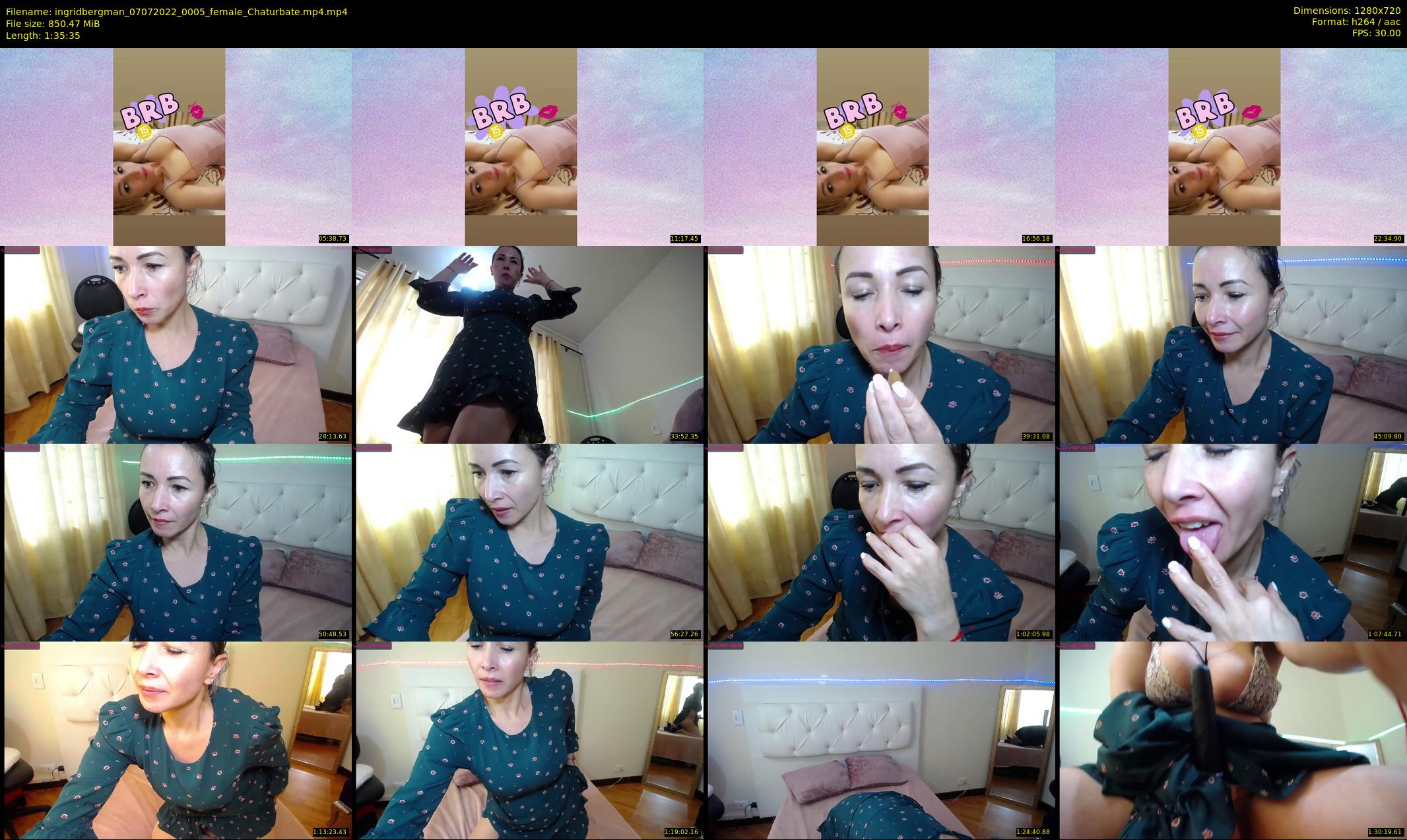 ingridbergman — 96 minute Chaturbate female cam show recording, 720p, Jul 7, 2022
