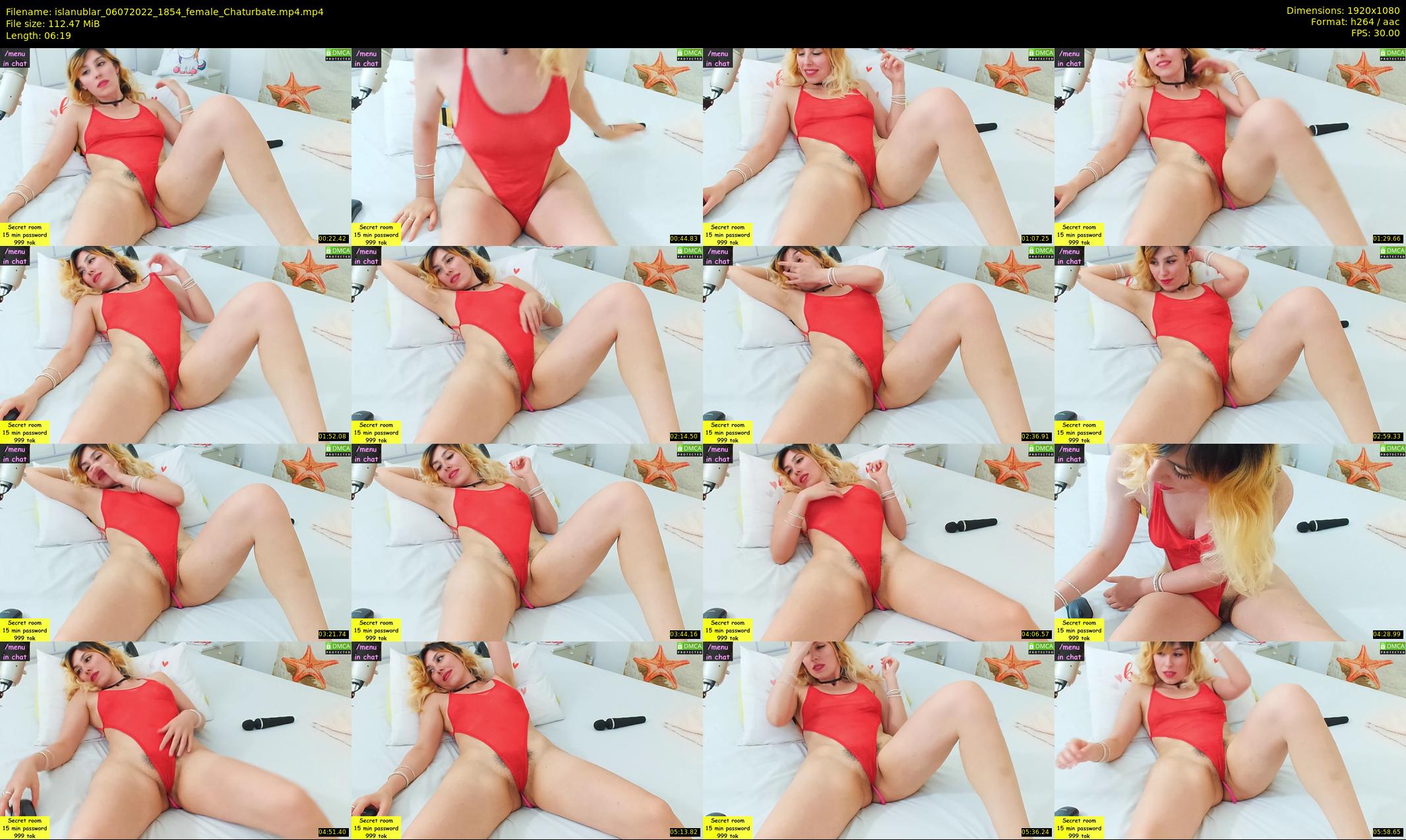 islanublar — 7 minute Chaturbate female cam show recording, 1080p, Jul 6, 2022