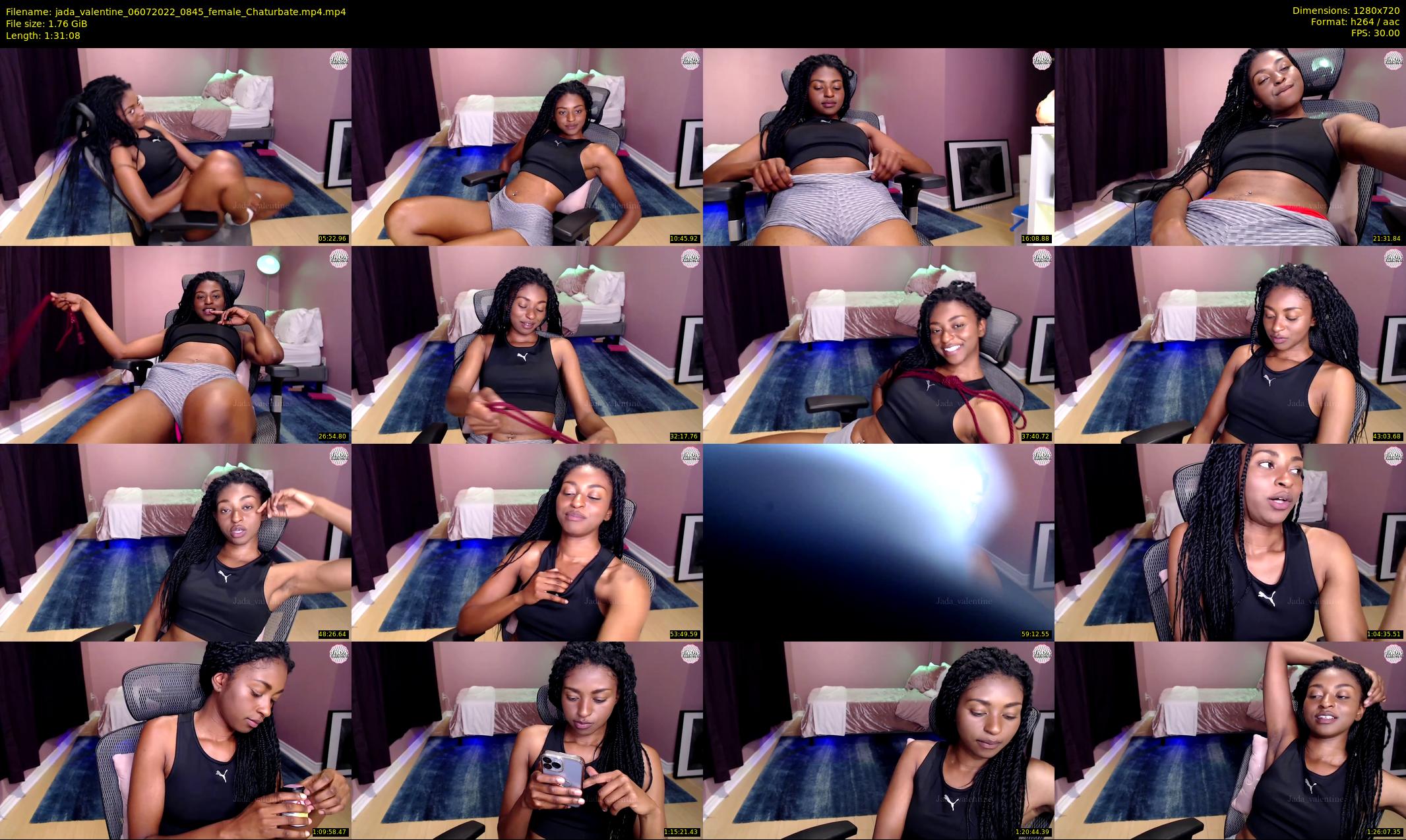 jada_valentine — 92 minute Chaturbate female cam show recording, 720p, Jul 6, 2022