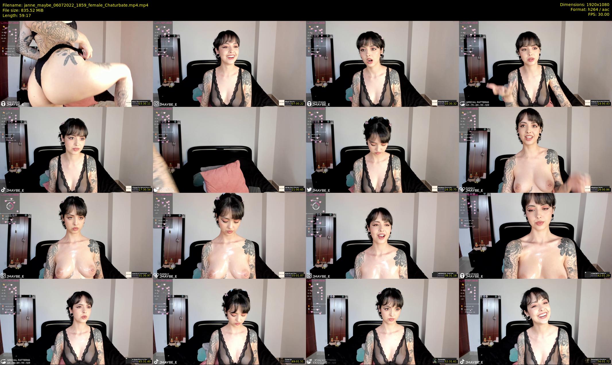 janne_maybe — 60 minute Chaturbate female cam show recording, 1080p, Jul 6, 2022