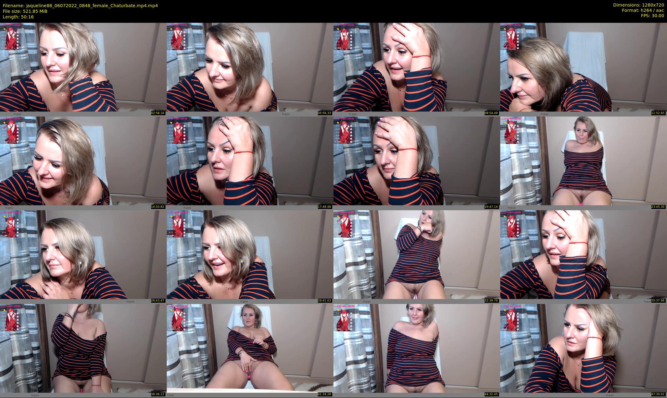 jaqueline88 — 51 minute Chaturbate female cam show recording, 720p, Jul 6, 2022