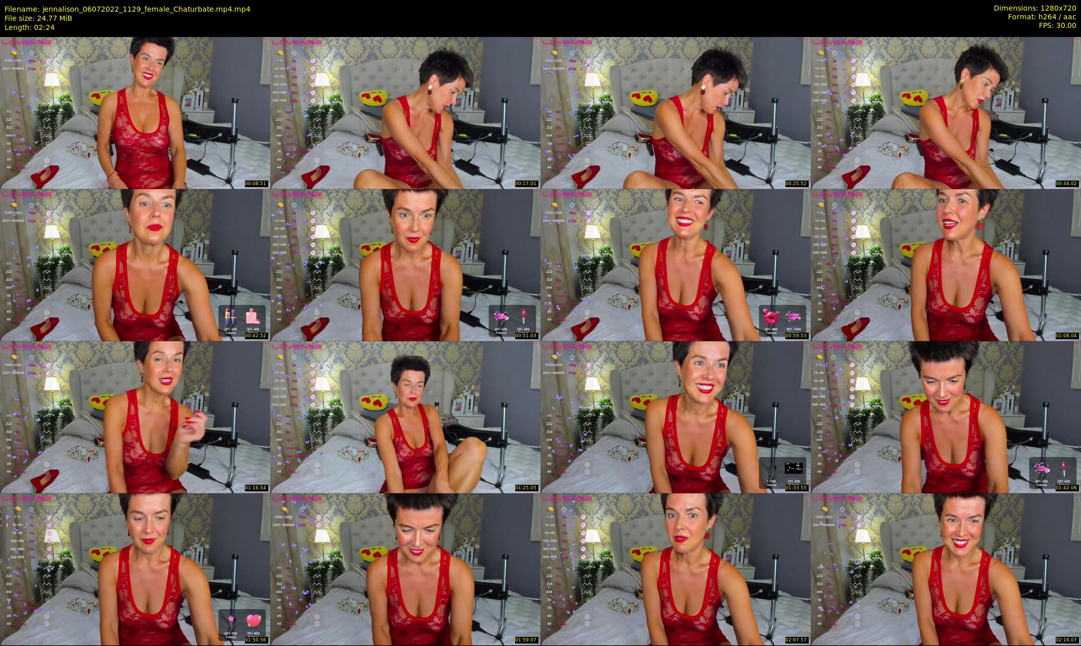 jennalison — 3 minute Chaturbate female cam show recording, 720p, Jul 6, 2022