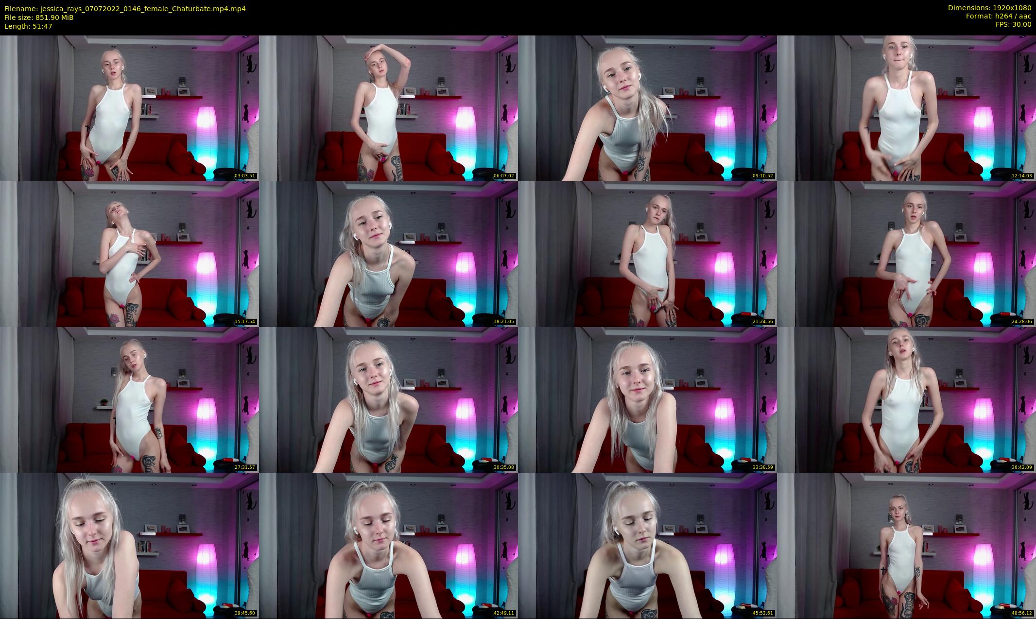 jessica_rays — 52 minute Chaturbate couple cam show recording, 1080p, Jul 7, 2022
