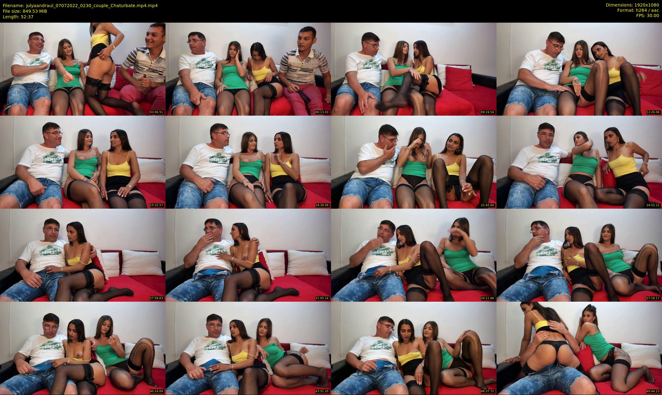 julyaandraul — 53 minute Chaturbate couple cam show recording, 1080p, Jul 7, 2022
