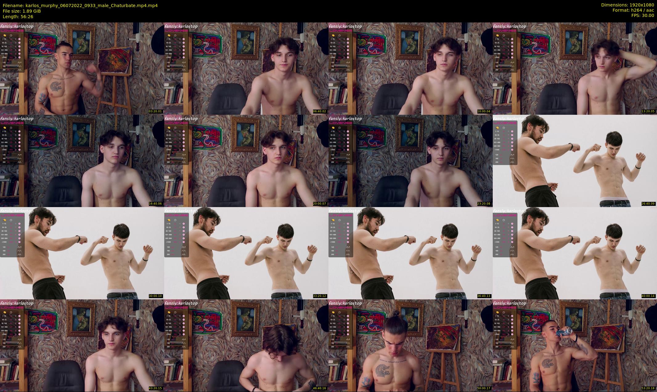 karlos_murphy — 57 minute Chaturbate male cam show recording, 1080p, Jul 6, 2022
