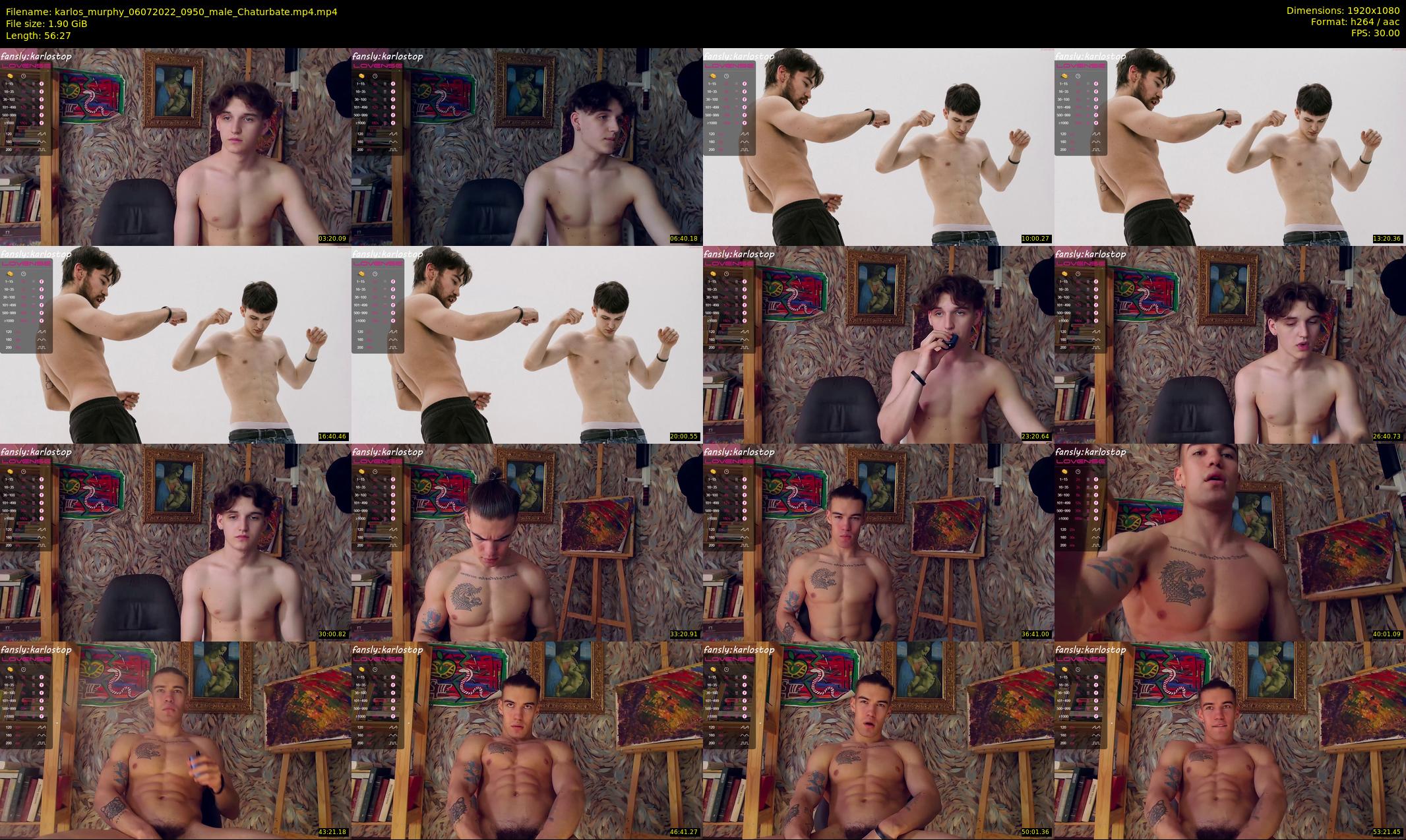 karlos_murphy — 57 minute Chaturbate male cam show recording, 1080p, Jul 6, 2022