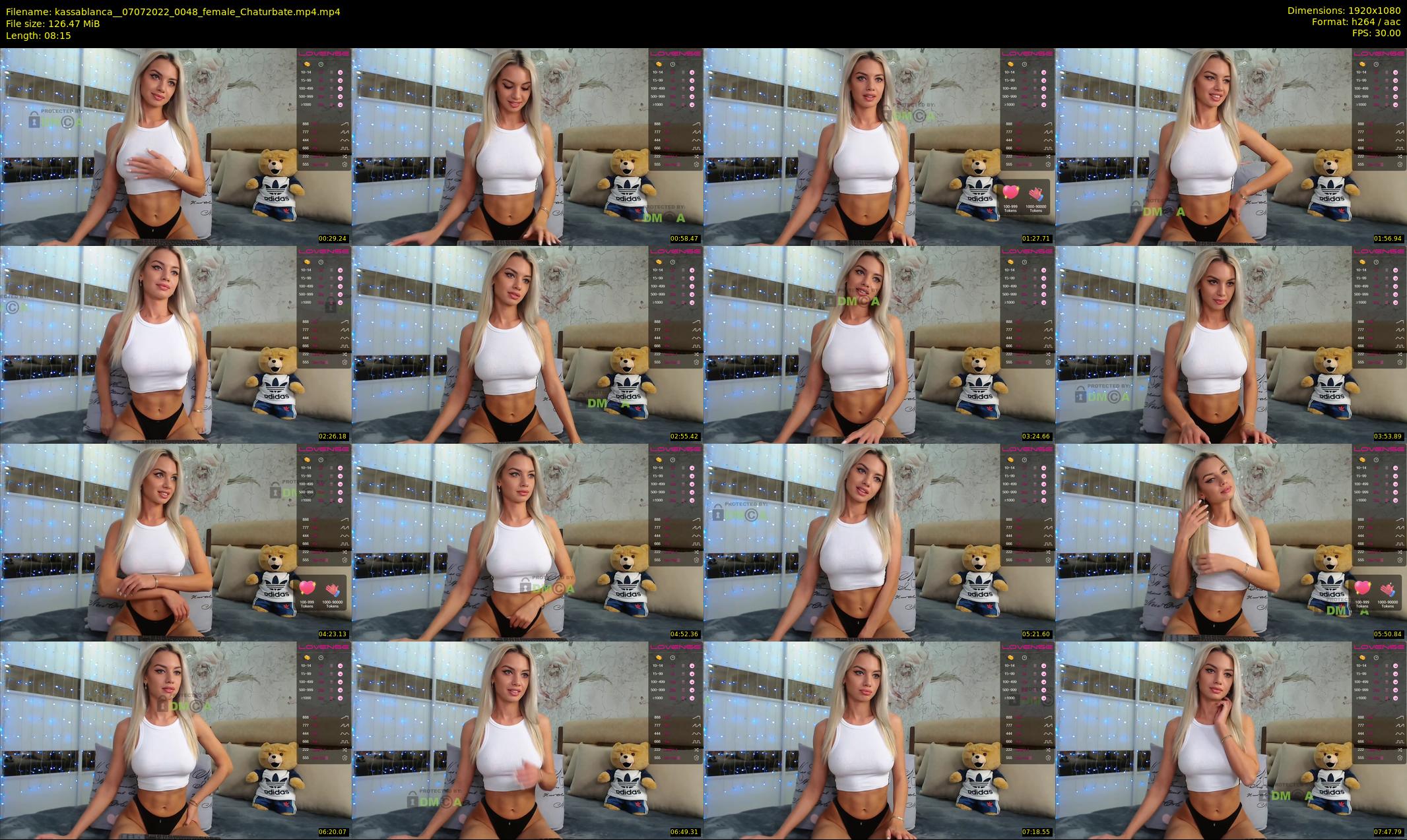 kassablanca_ — 9 minute Chaturbate female cam show recording, 1080p, Jul 7, 2022