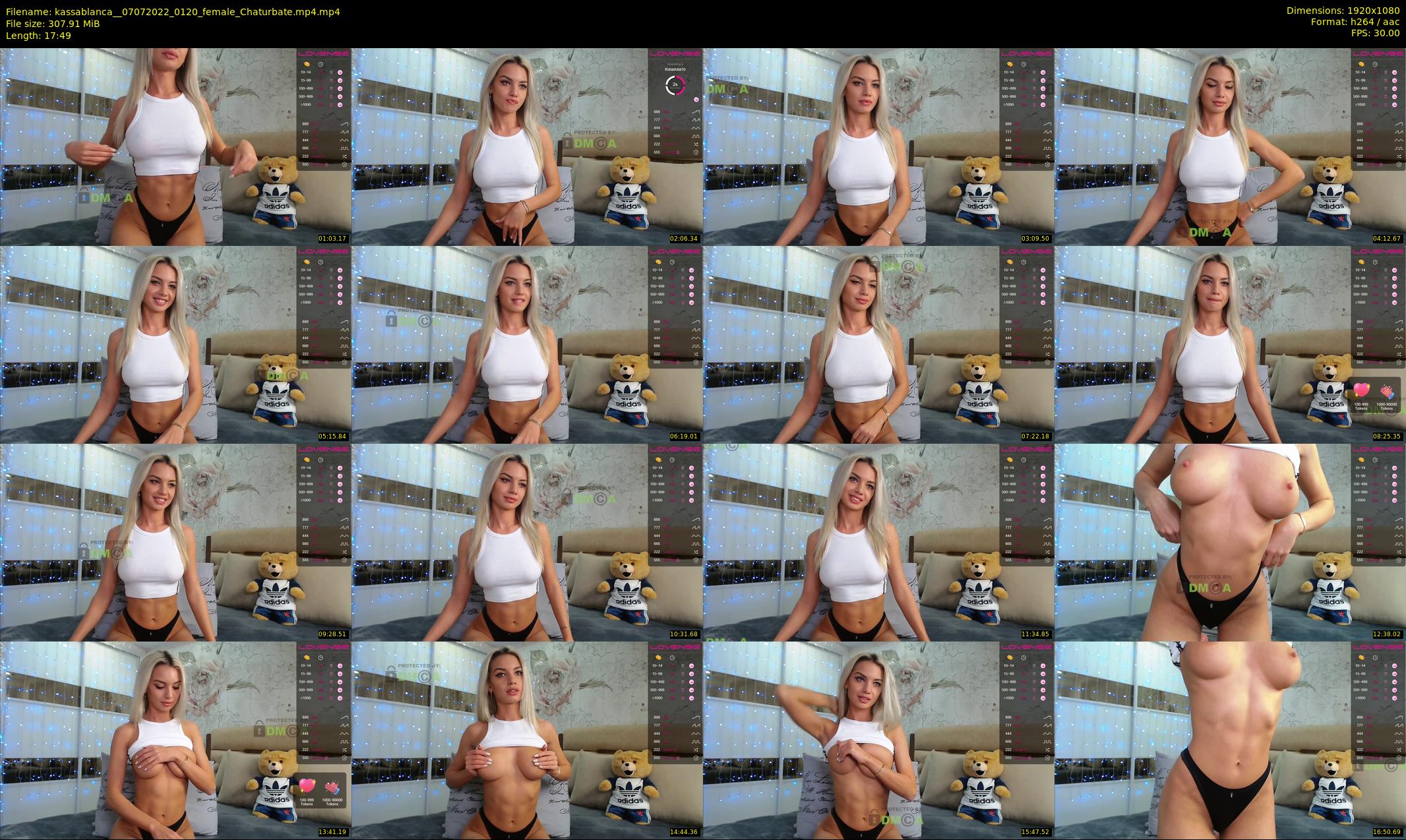 kassablanca_ — 18 minute Chaturbate female cam show recording, 1080p, Jul 7, 2022