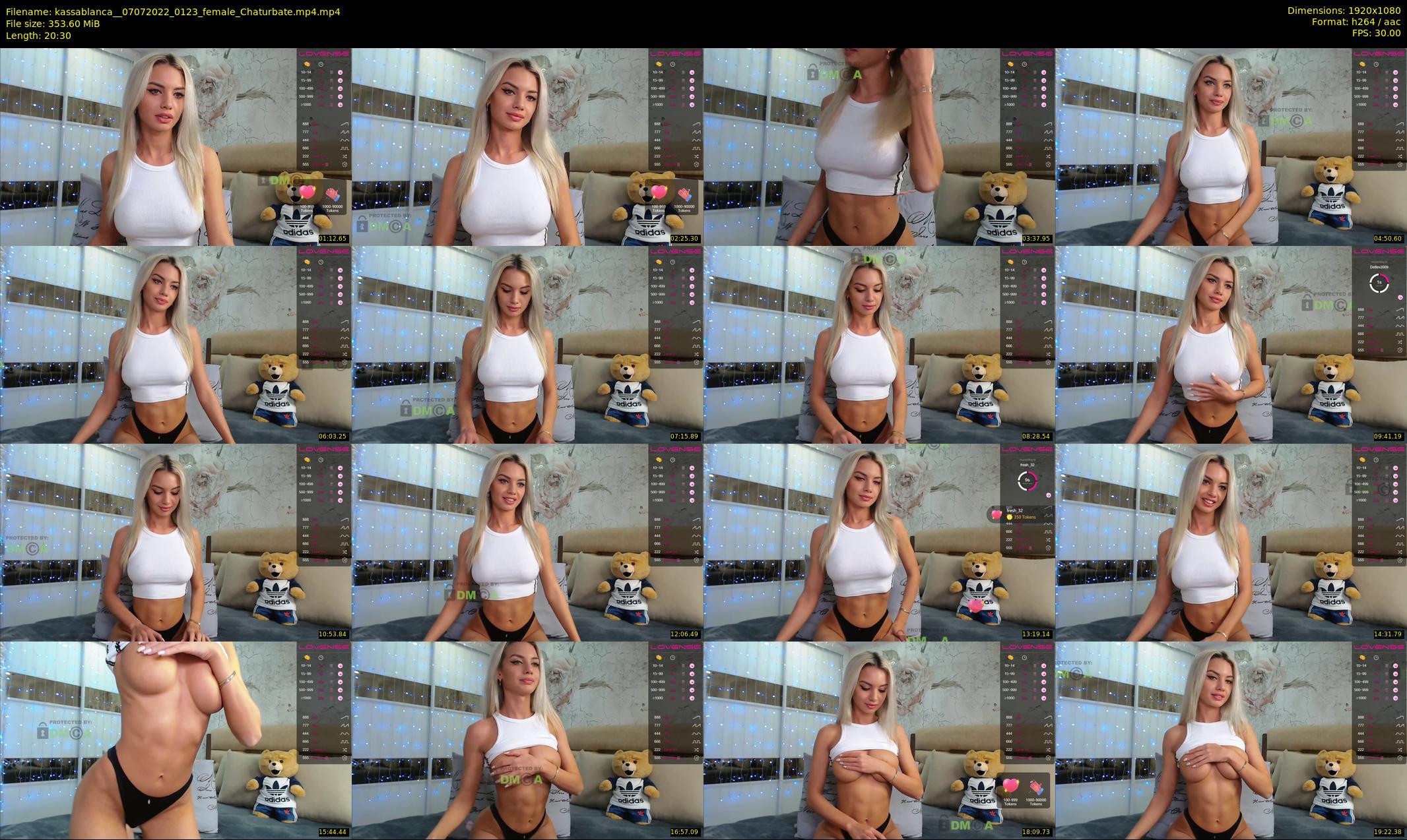 kassablanca_ — 21 minute Chaturbate female cam show recording, 1080p, Jul 7, 2022