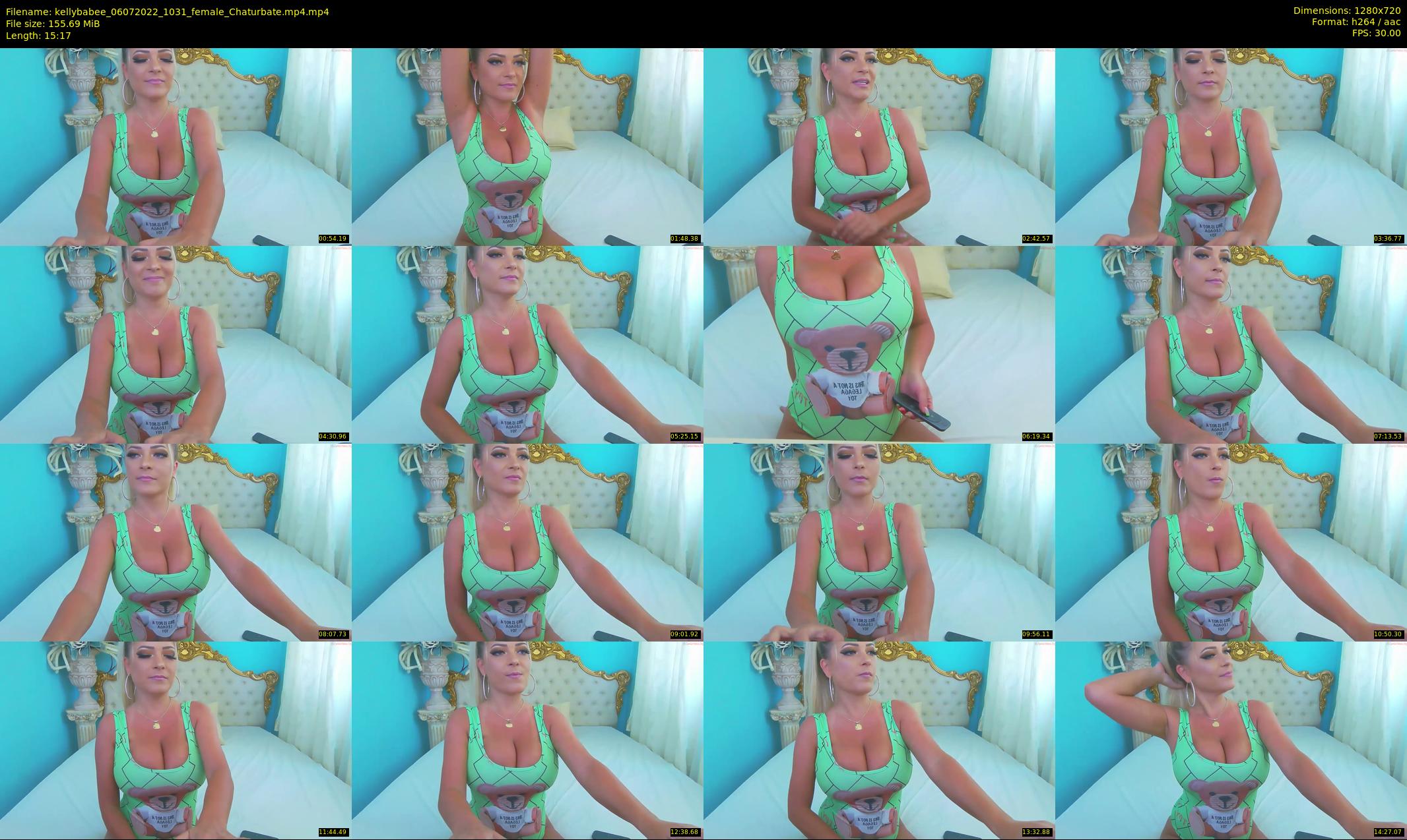 kellybabee — 16 minute Chaturbate female cam show recording, 720p, Jul 6, 2022
