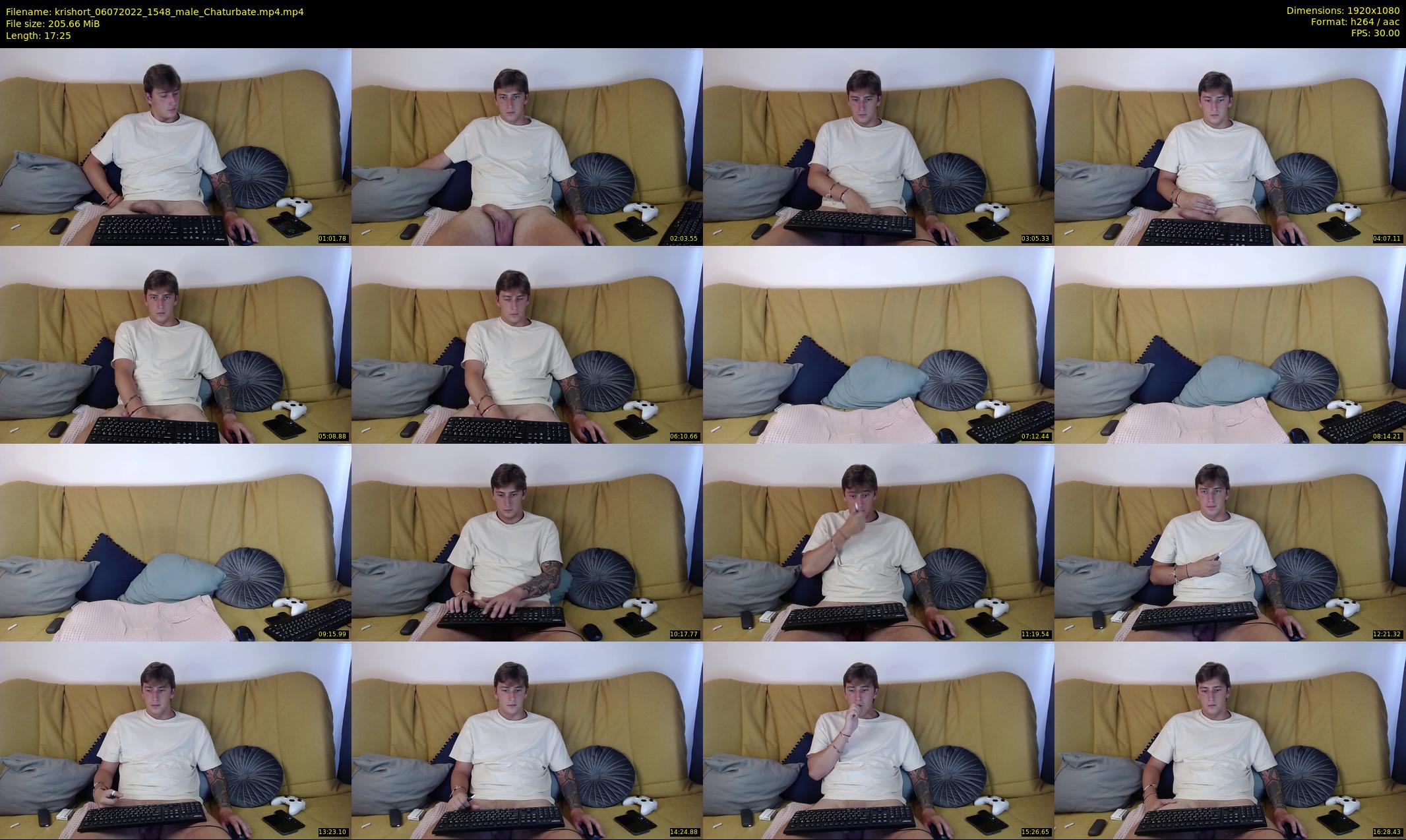 krishort — 18 minute Chaturbate male cam show recording, 1080p, Jul 6, 2022