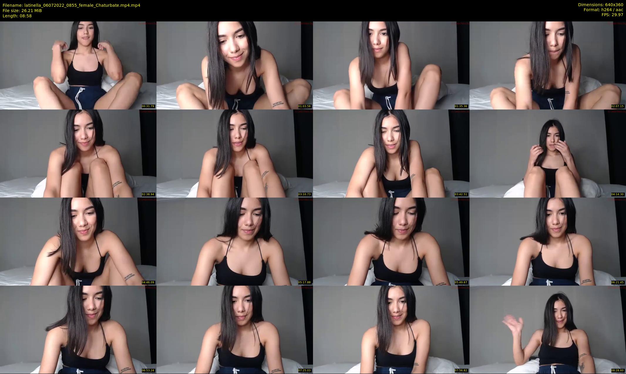latinella — 9 minute Chaturbate female cam show recording, 360p, Jul 6, 2022