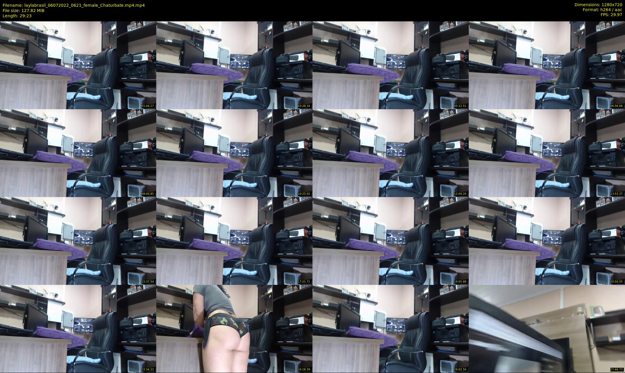 laylabrasil — 30 minute Chaturbate female cam show recording, 720p, Jul 6, 2022