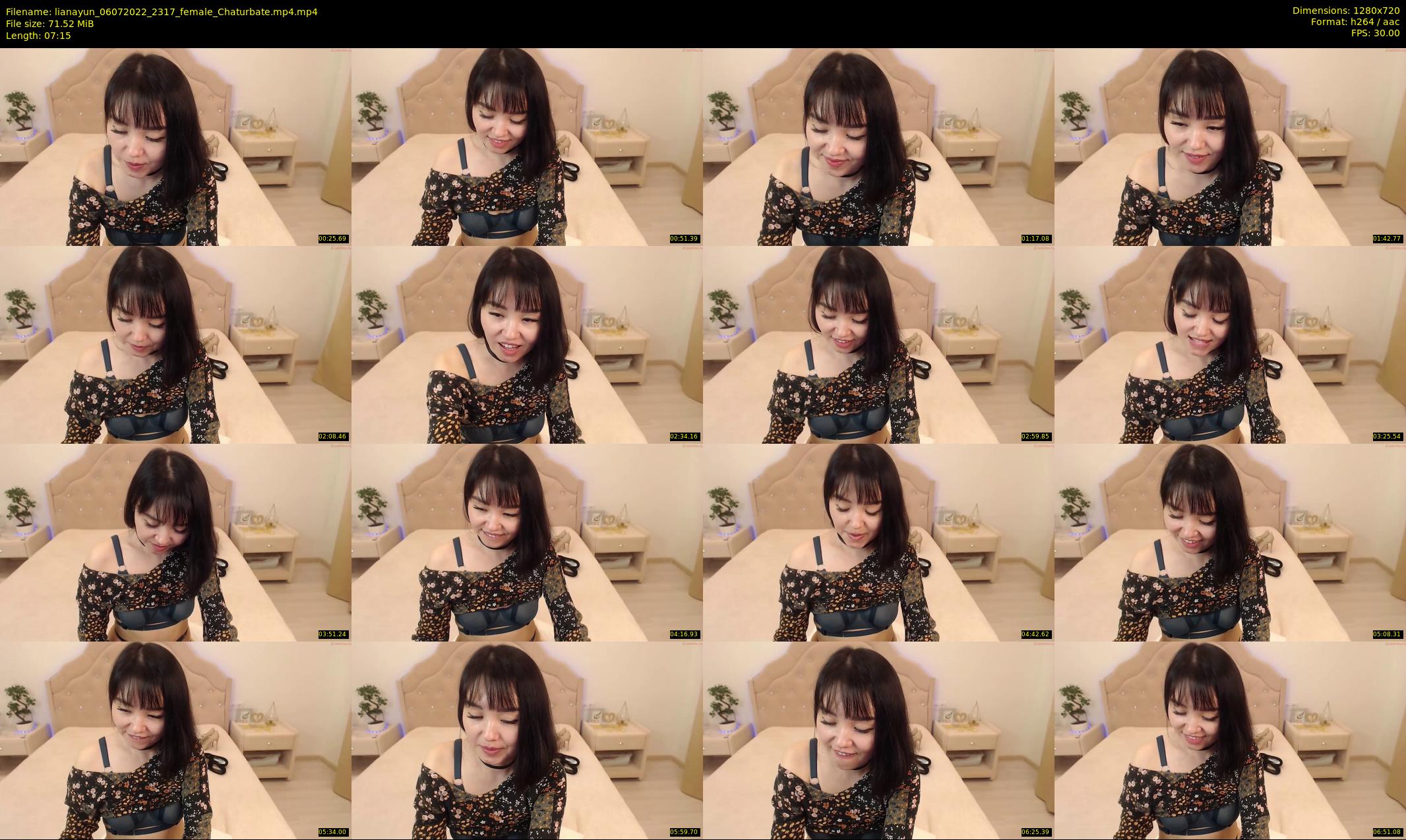 lianayun — 8 minute Chaturbate female cam show recording, 720p, Jul 6, 2022