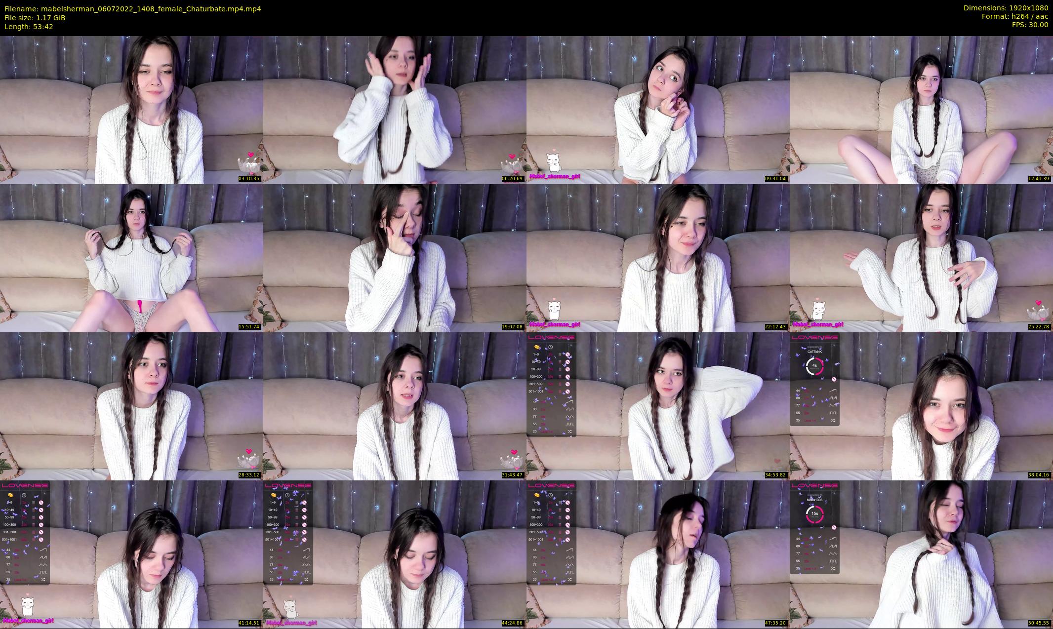 mabelsherman — 54 minute Chaturbate couple cam show recording, 1080p, Jul 6, 2022