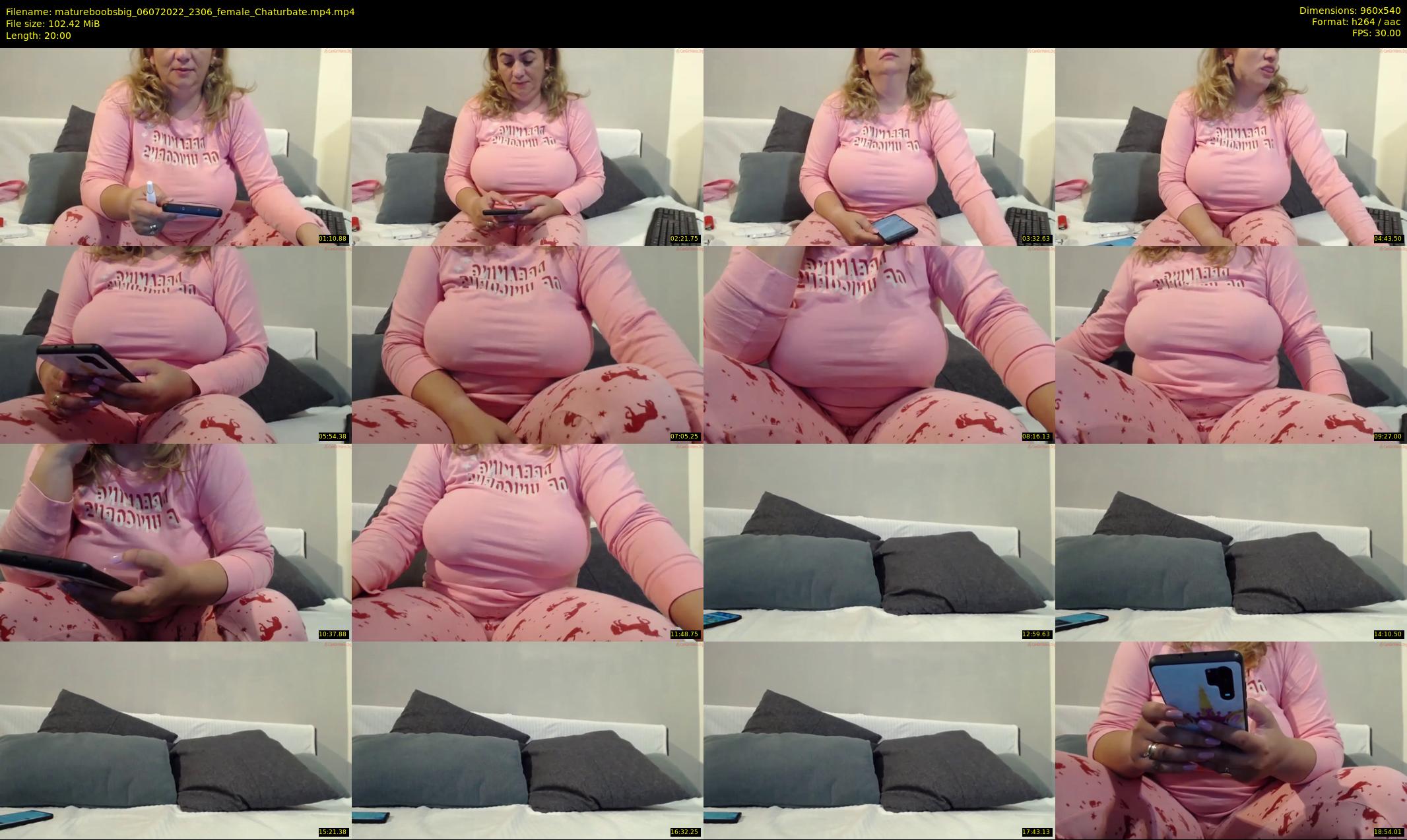 matureboobsbig — 20 minute Chaturbate female cam show recording, 480p, Jul 6, 2022