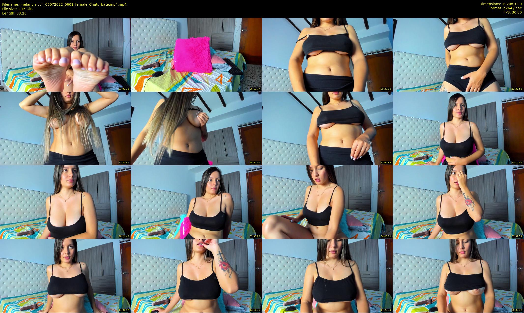 melany_riccii — 54 minute Chaturbate female cam show recording, 1080p, Jul 6, 2022