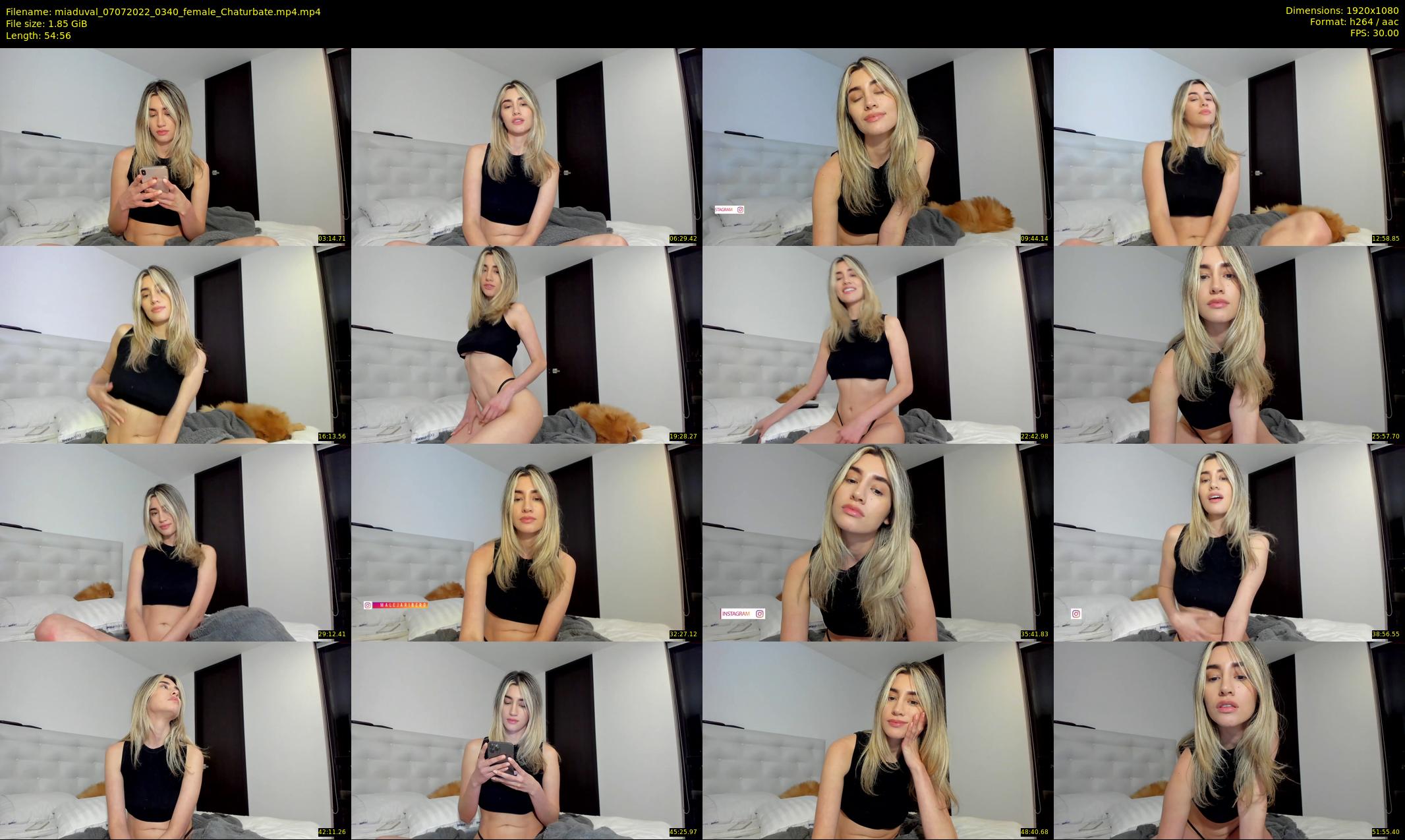 miaduval — 55 minute Chaturbate female cam show recording, 1080p, Jul 7, 2022