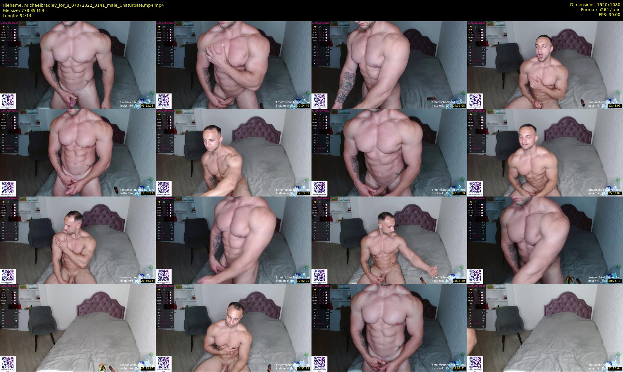 michaelbradley_for_u — 55 minute Chaturbate male cam show recording, 1080p, Jul 7, 2022