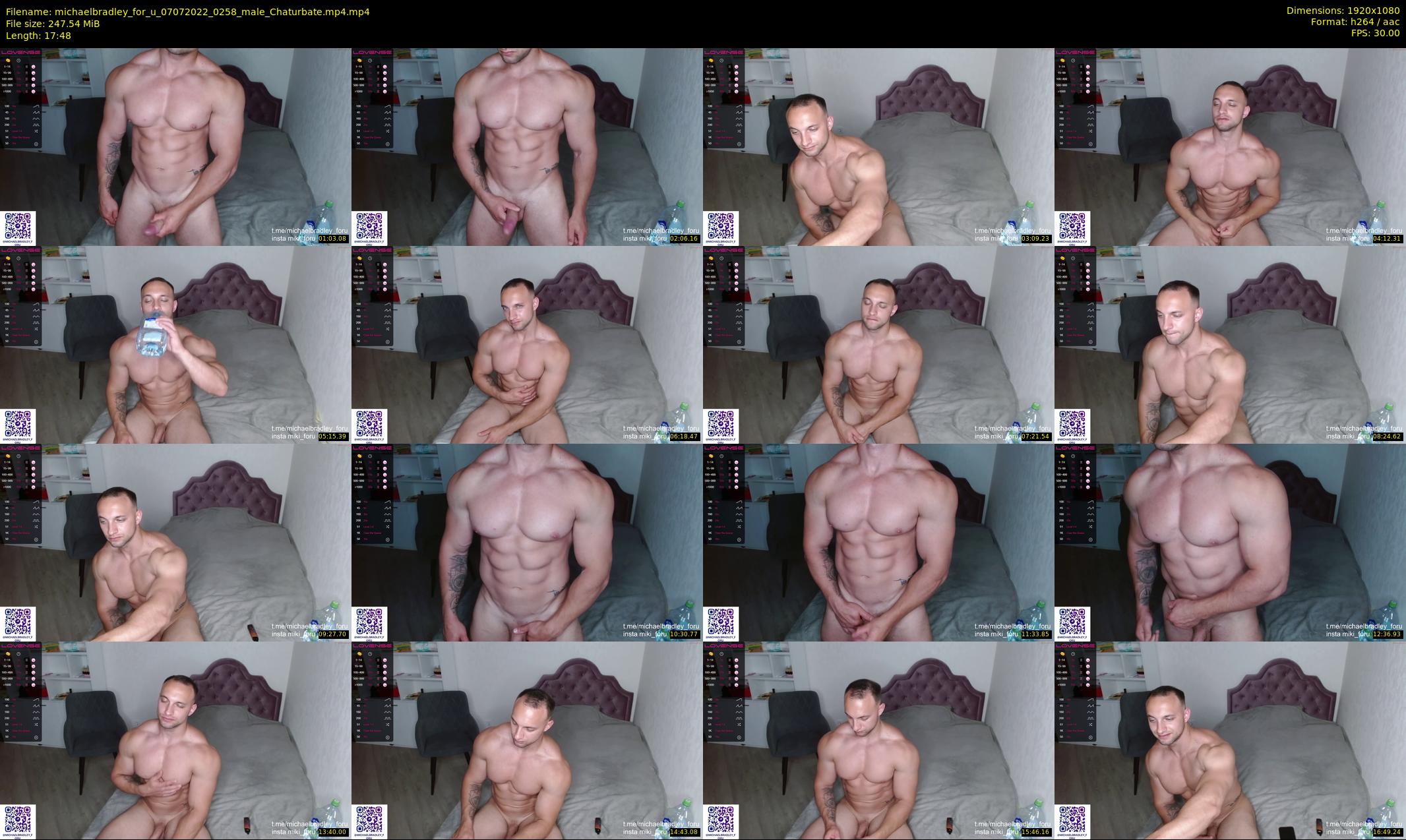 michaelbradley_for_u — 18 minute Chaturbate male cam show recording, 1080p, Jul 7, 2022