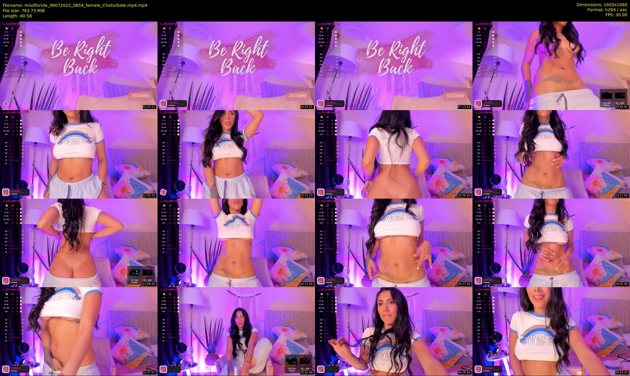 missflorida — 41 minute Chaturbate female cam show recording, 1080p, Jul 6, 2022