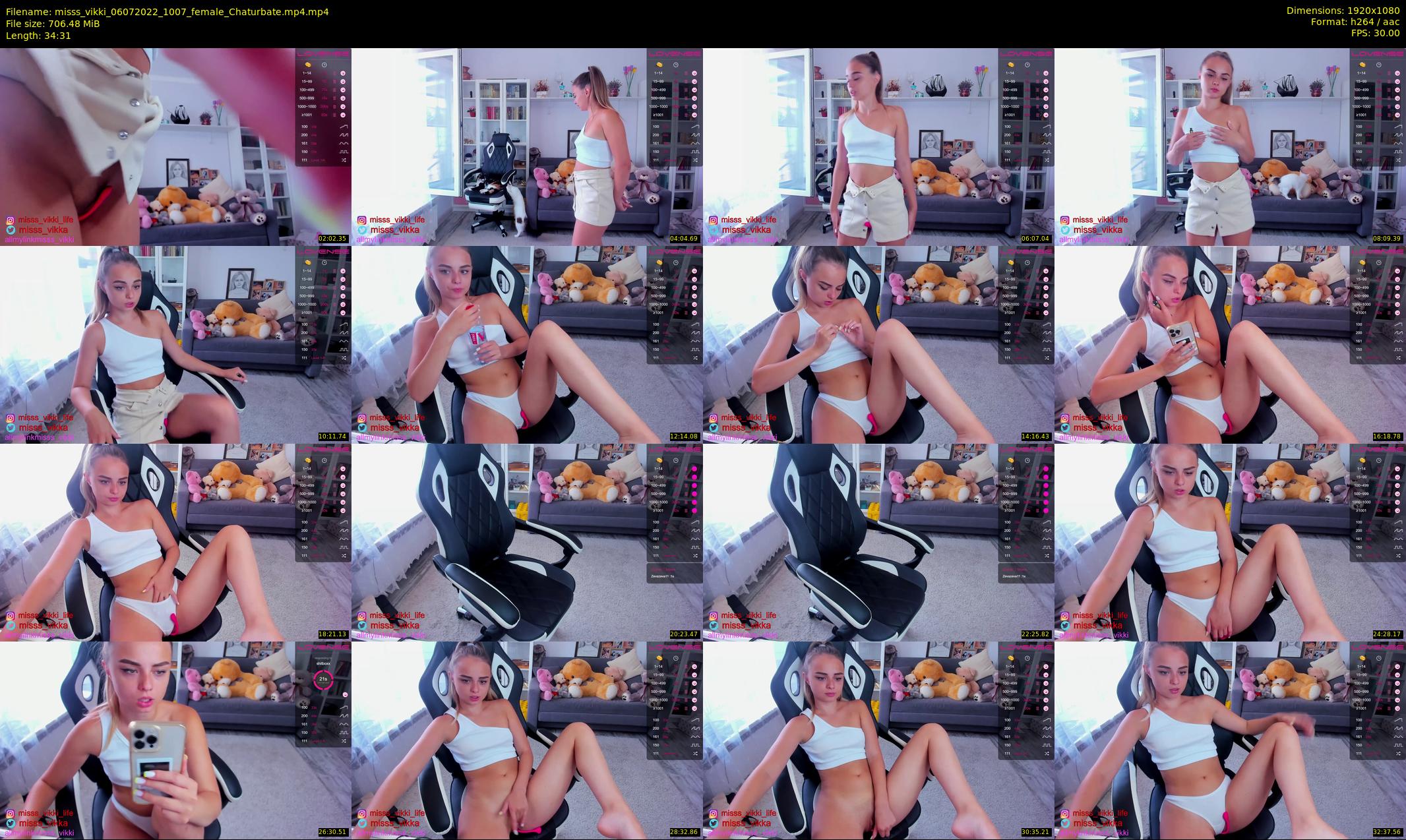 misss_vikki — 35 minute Chaturbate female cam show recording, 1080p, Jul 6, 2022