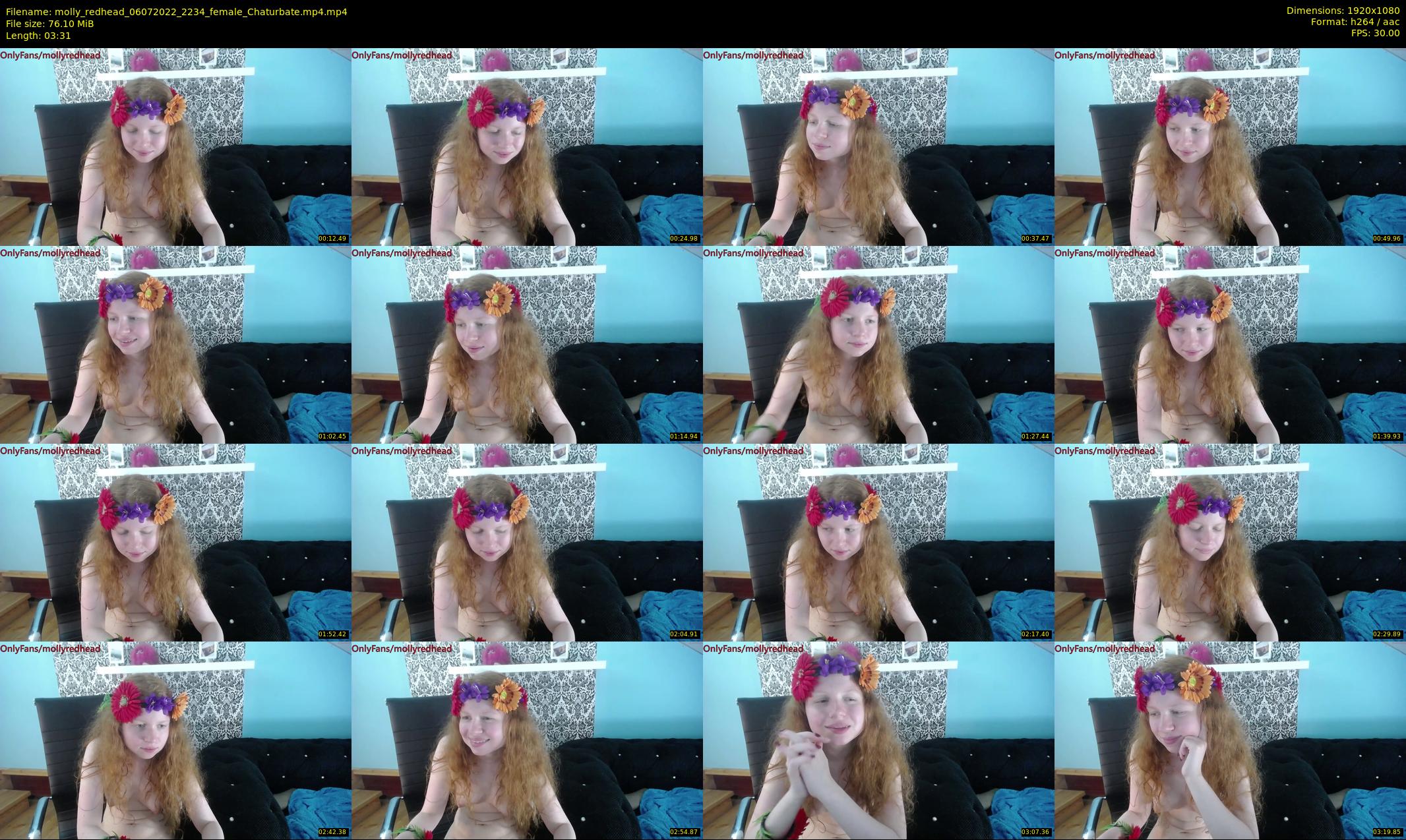 molly_redhead — 4 minute Chaturbate female cam show recording, 1080p, Jul 6, 2022