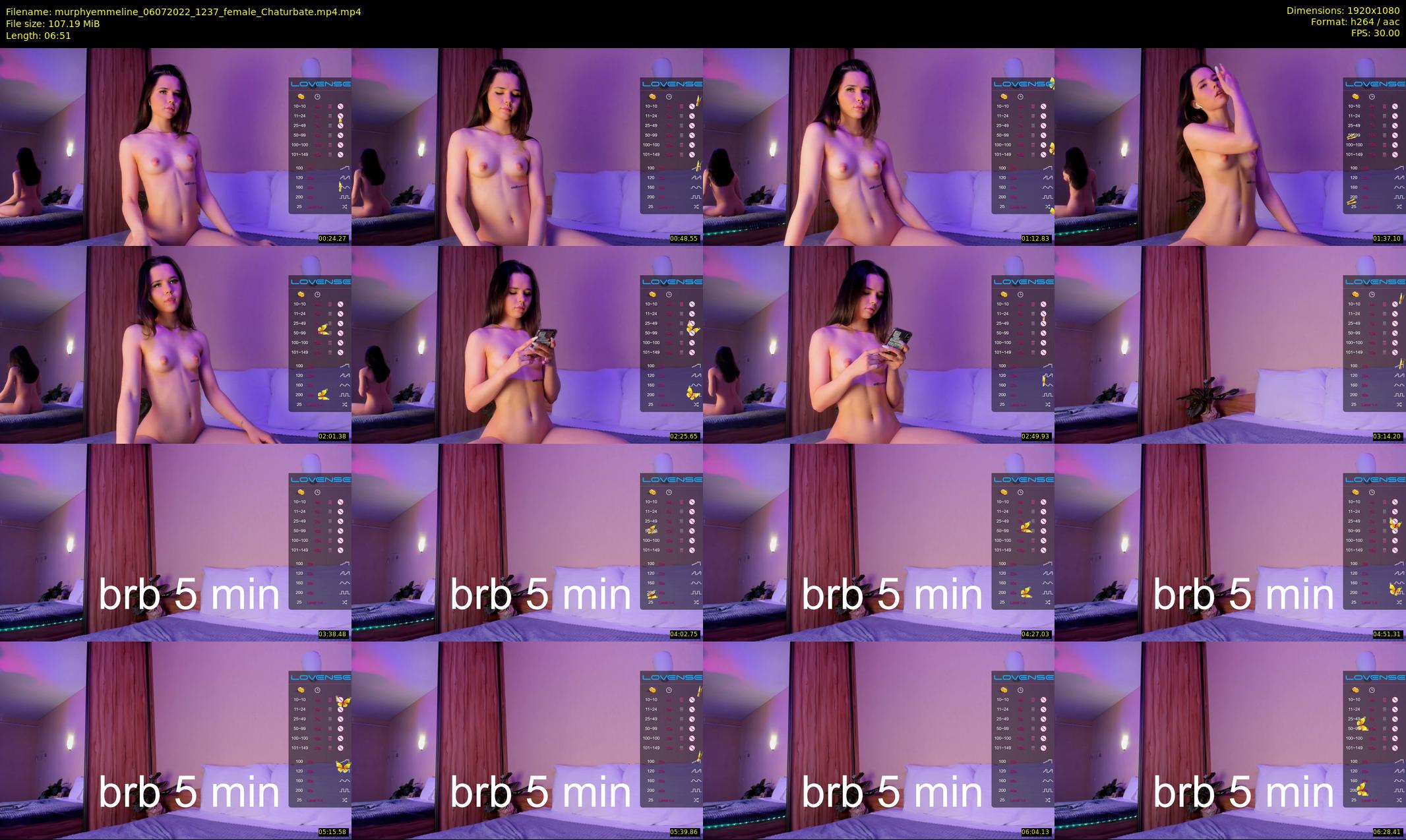 murphyemmeline — 7 minute Chaturbate female cam show recording, 1080p, Jul 6, 2022
