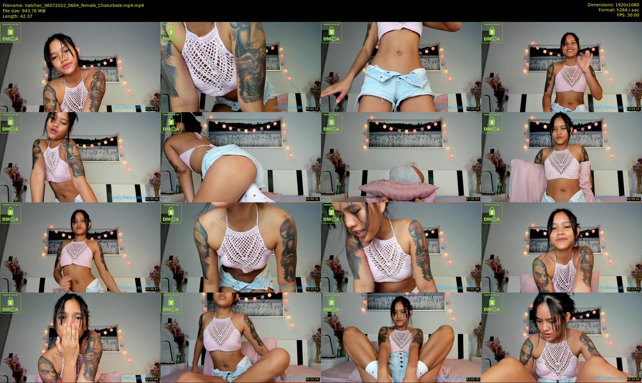 natchac — 43 minute Chaturbate female cam show recording, 1080p, Jul 6, 2022