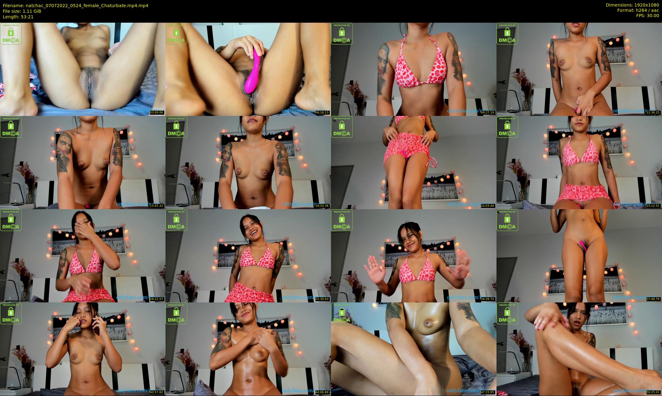 natchac — 54 minute Chaturbate female cam show recording, 1080p, Jul 7, 2022
