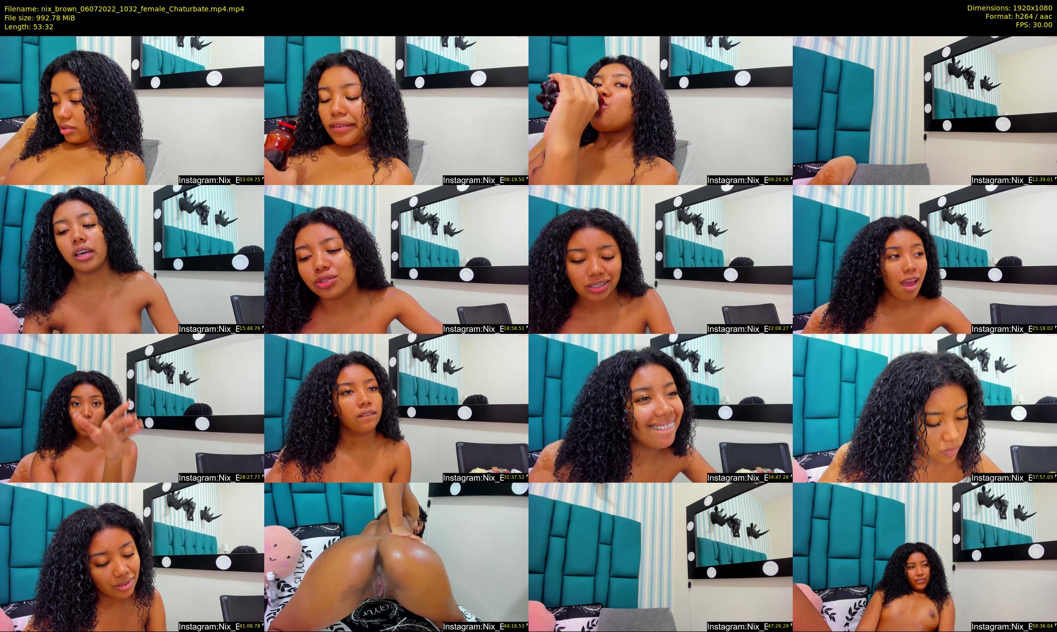nix_brown — 54 minute Chaturbate female cam show recording, 1080p, Jul 6, 2022