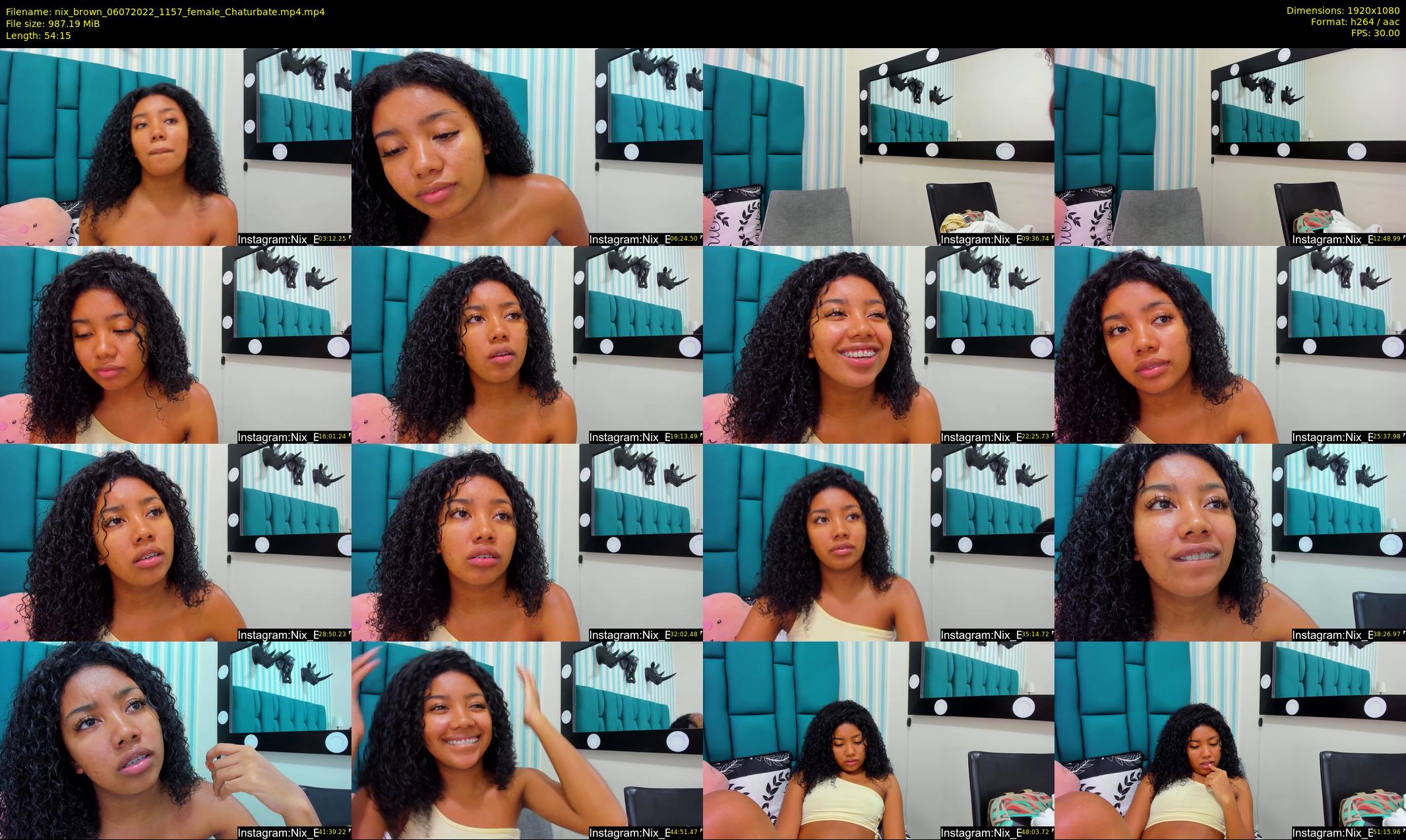 nix_brown — 55 minute Chaturbate female cam show recording, 1080p, Jul 6, 2022