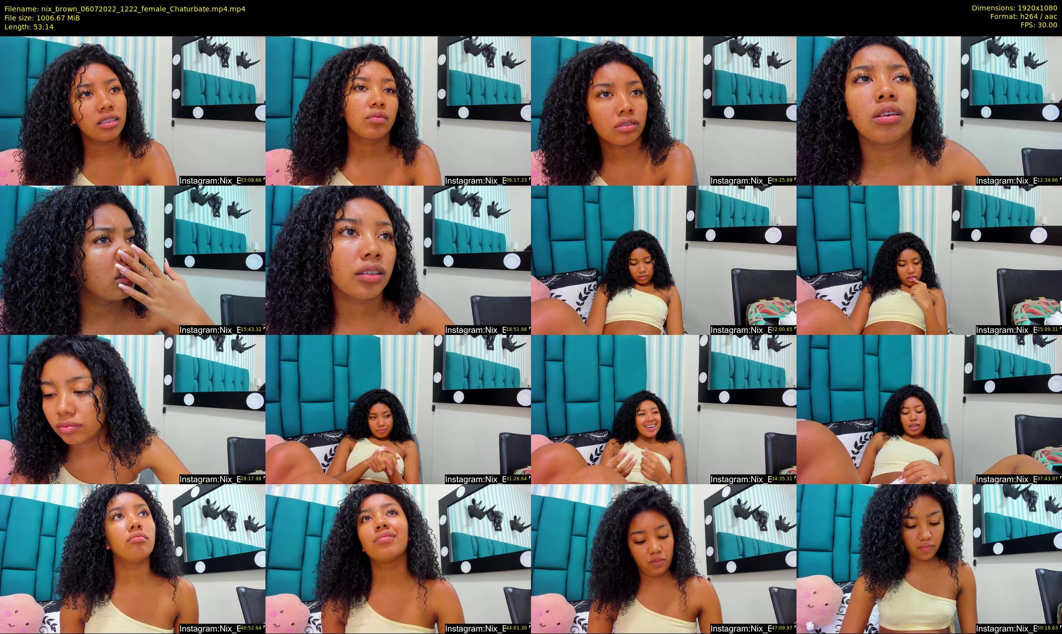 nix_brown — 54 minute Chaturbate female cam show recording, 1080p, Jul 6, 2022