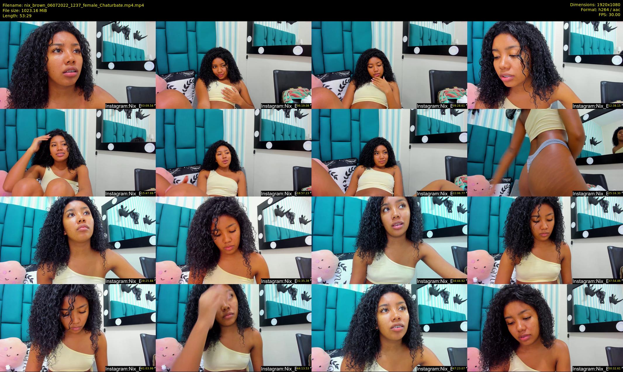nix_brown — 54 minute Chaturbate female cam show recording, 1080p, Jul 6, 2022