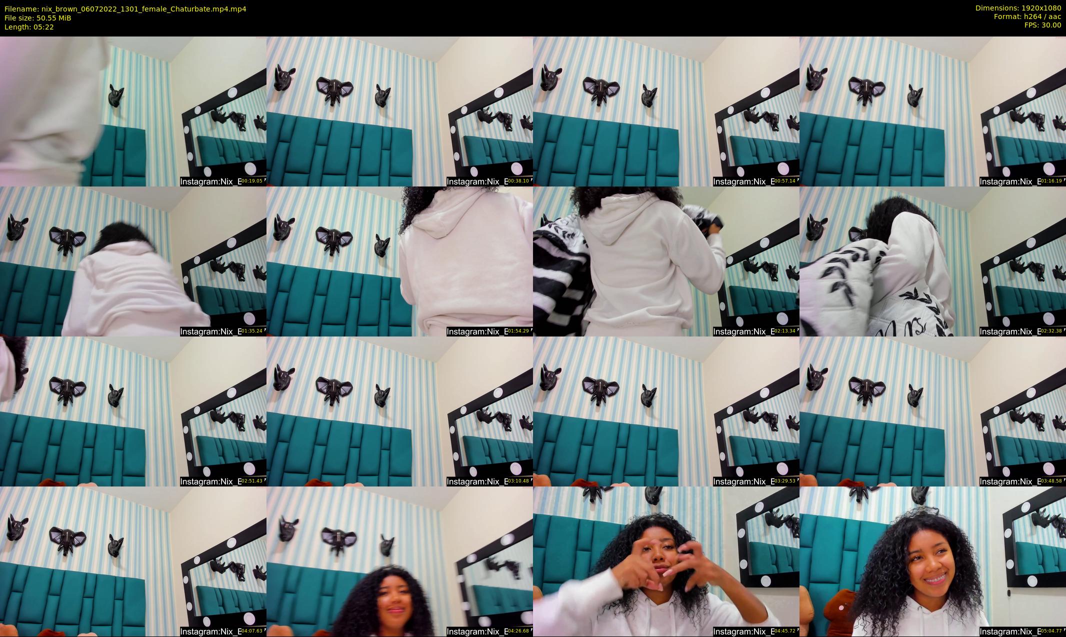 nix_brown — 6 minute Chaturbate female cam show recording, 1080p, Jul 6, 2022