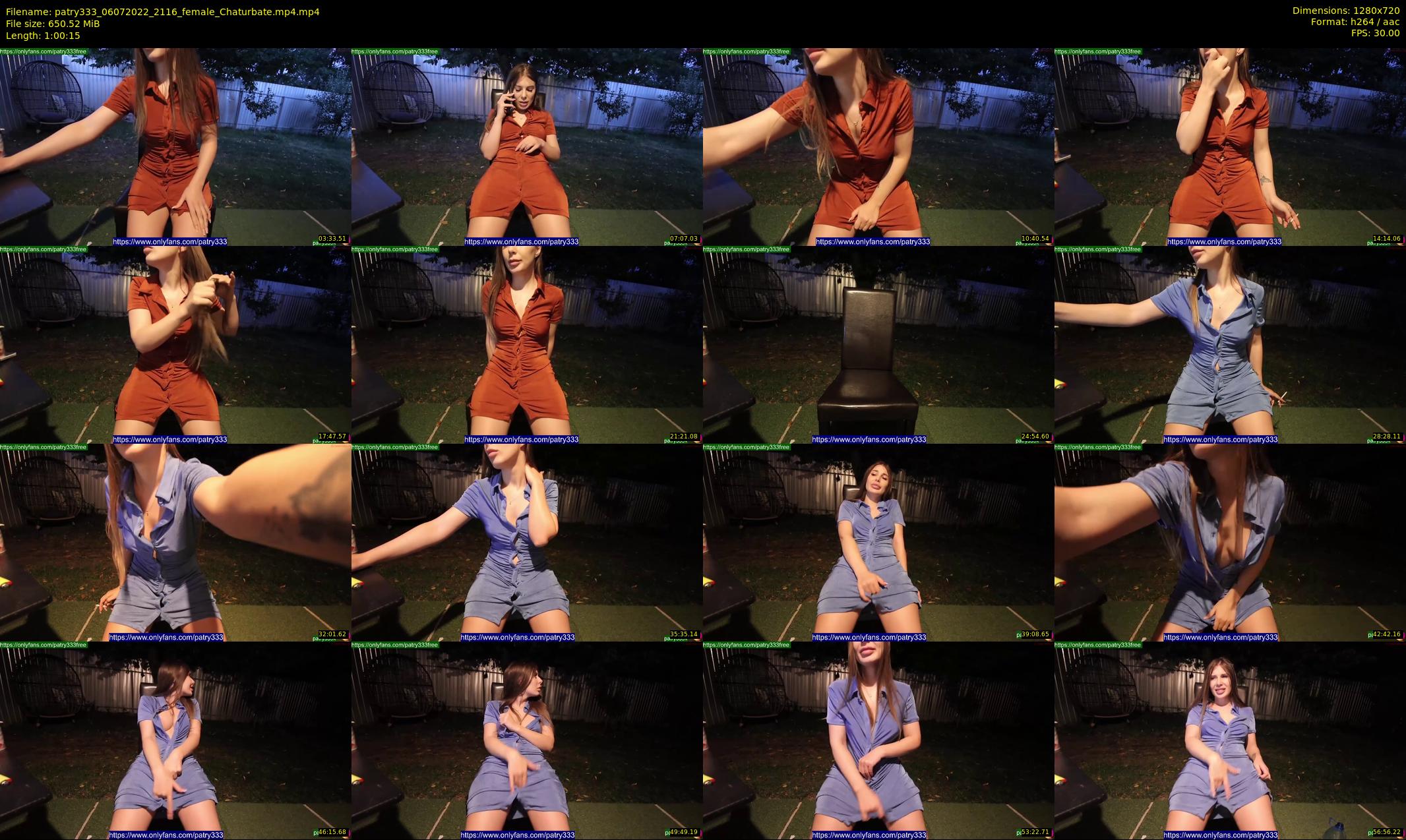 patry333 — 61 minute Chaturbate female cam show recording, 720p, Jul 6, 2022
