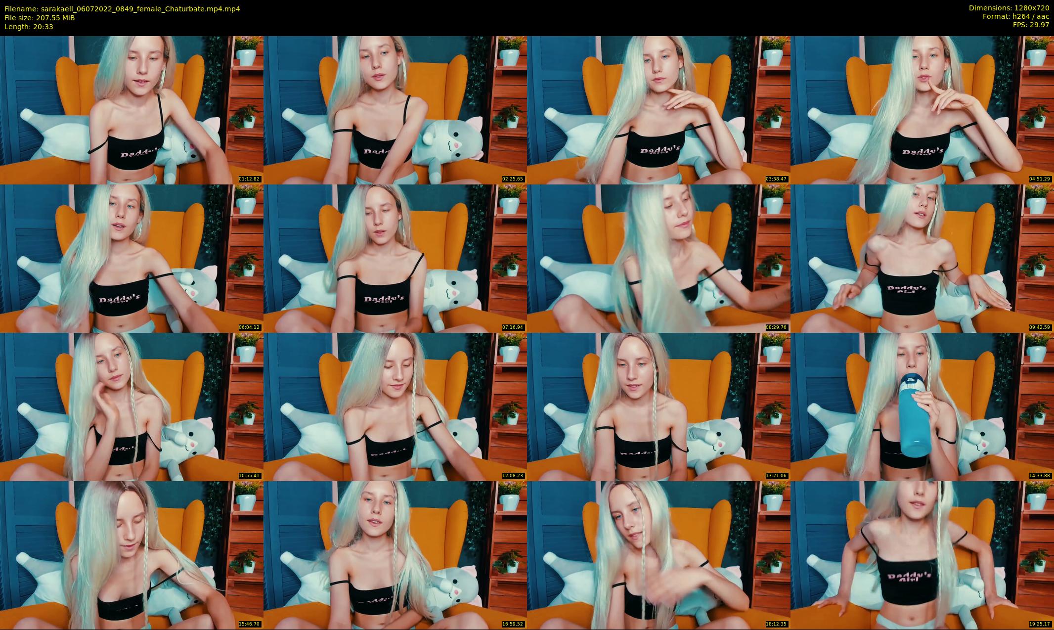 sarakaell — 21 minute Chaturbate female cam show recording, 720p, Jul 6, 2022