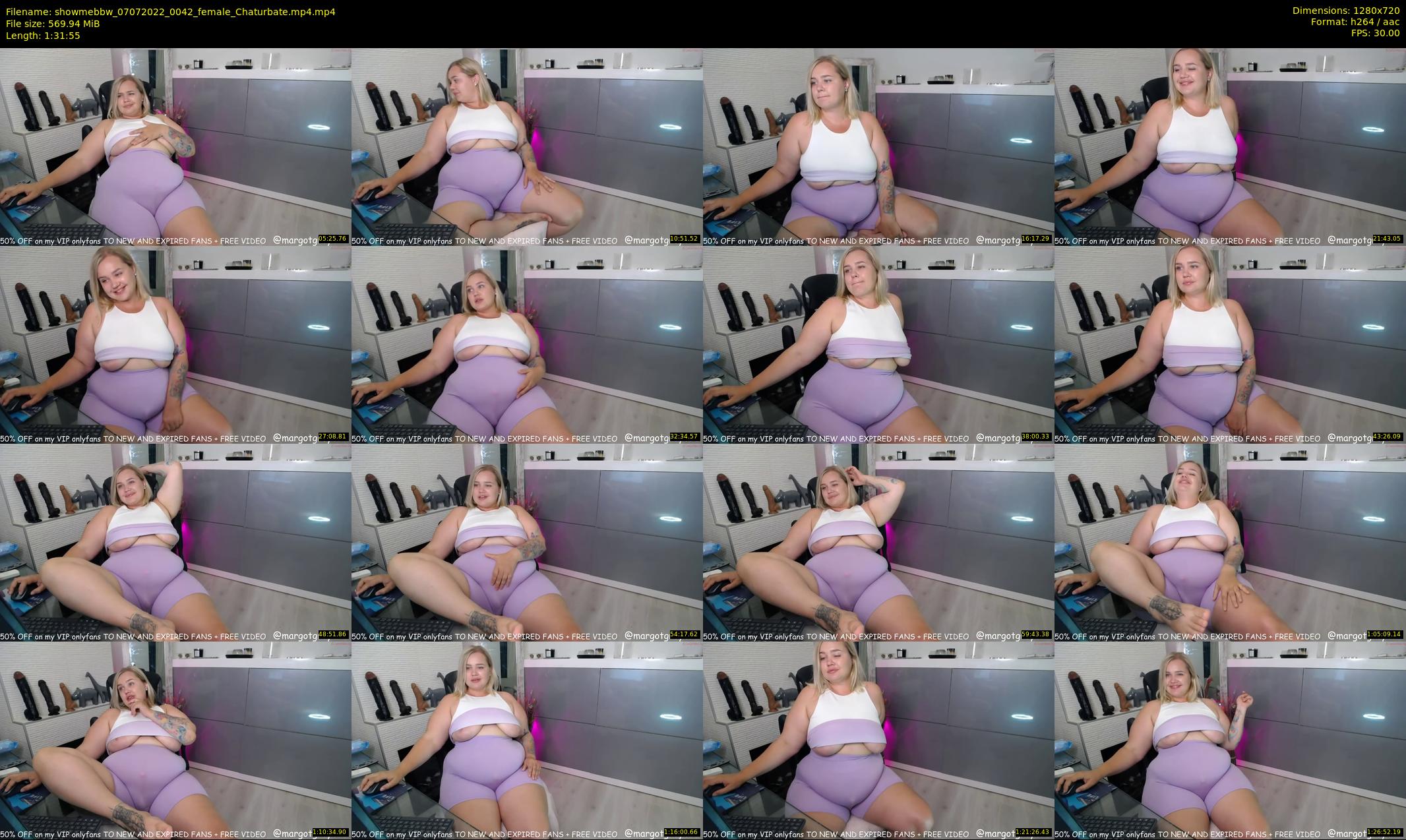 showmebbw — 92 minute Chaturbate female cam show recording, 720p, Jul 7, 2022