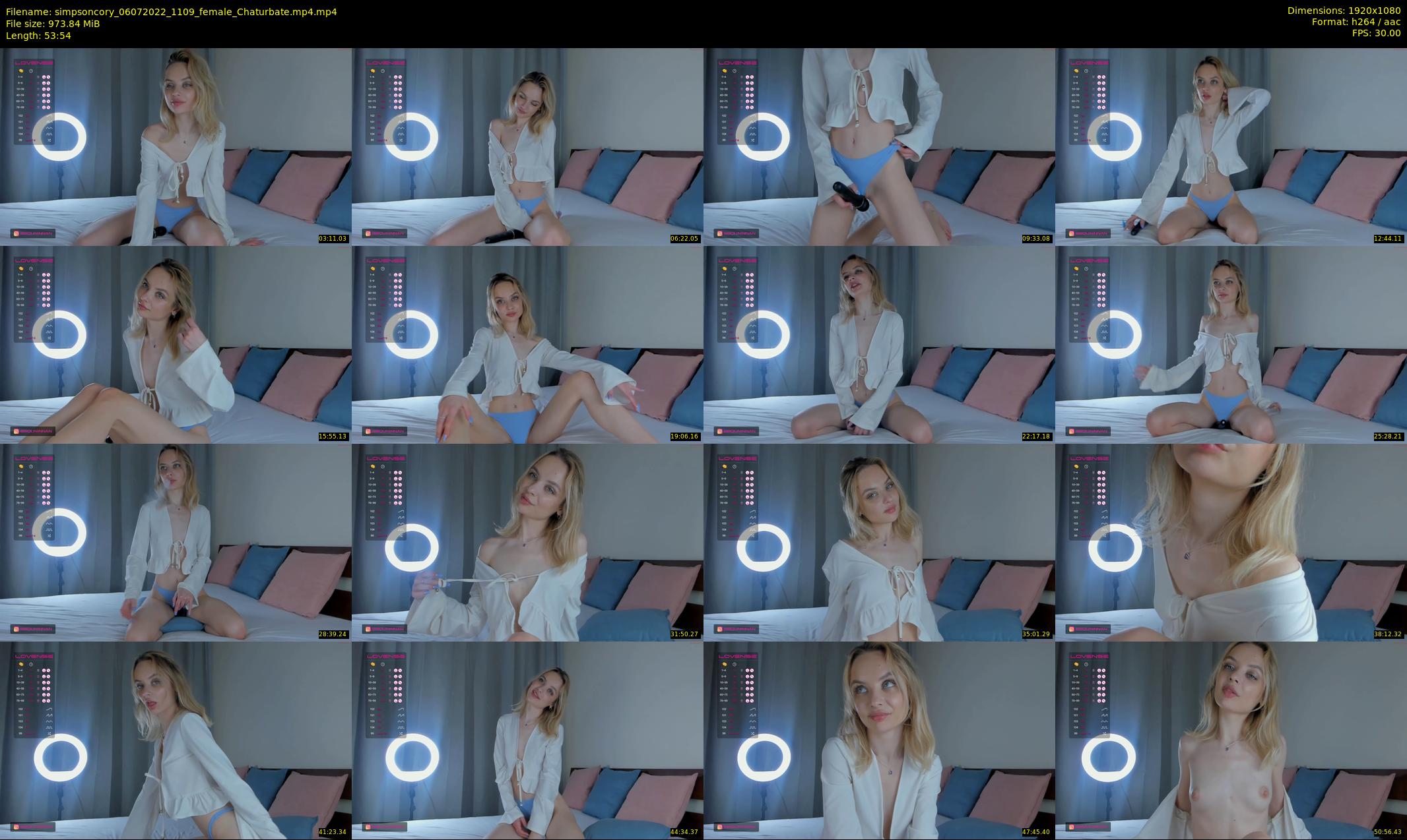 simpsoncory — 54 minute Chaturbate female cam show recording, 1080p, Jul 6, 2022