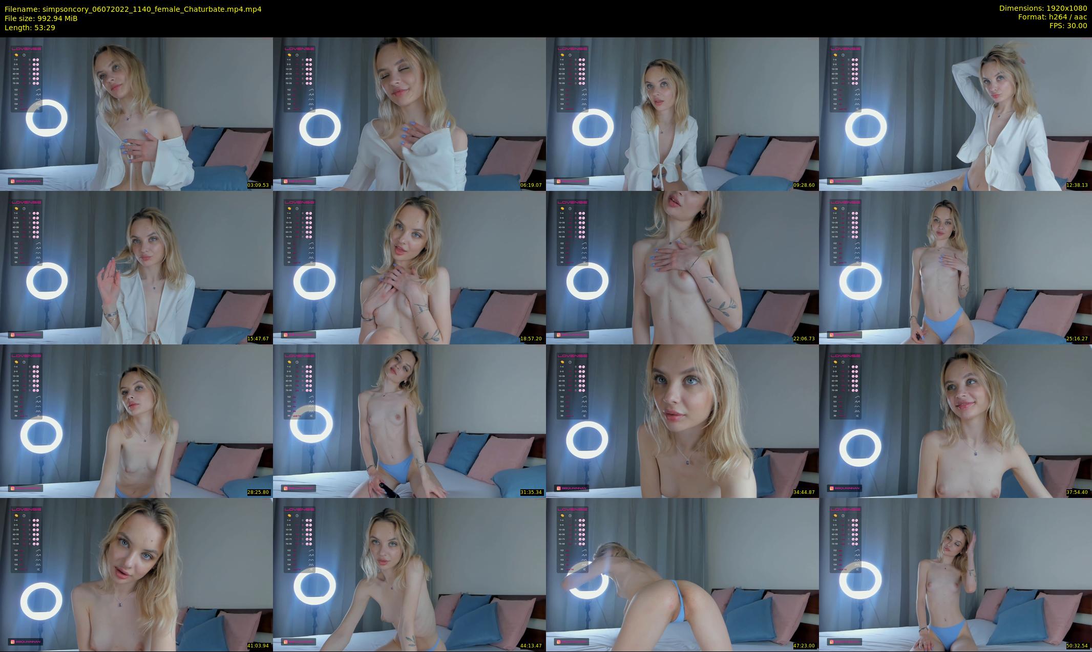 simpsoncory — 54 minute Chaturbate female cam show recording, 1080p, Jul 6, 2022