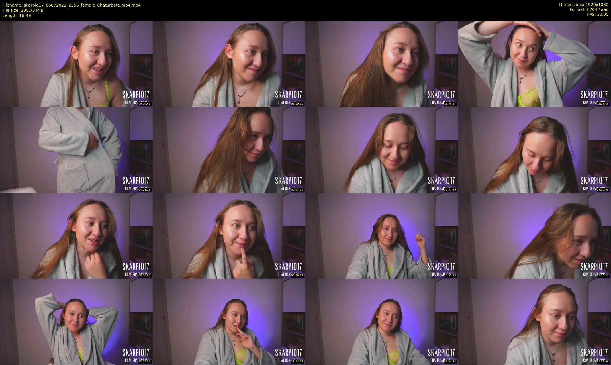 skarpio17 — 17 minute Chaturbate female cam show recording, 1080p, Jul 6, 2022
