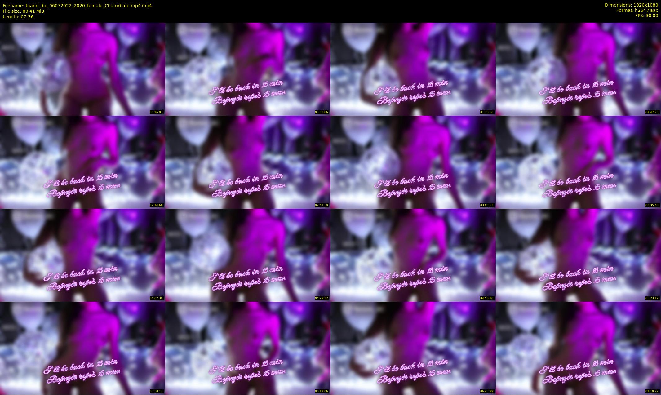 taanni_bc — 8 minute Chaturbate female cam show recording, 1080p, Jul 6, 2022