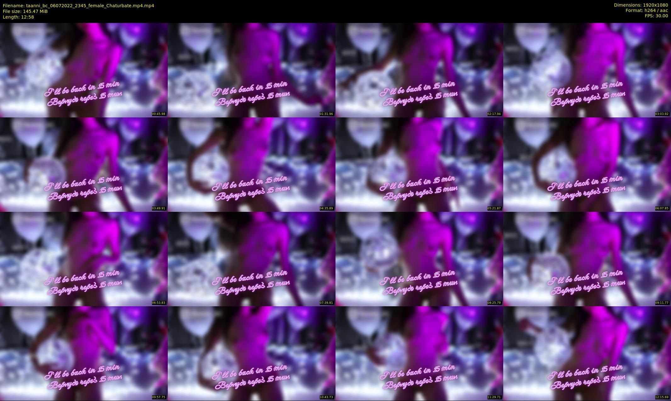 taanni_bc — 13 minute Chaturbate female cam show recording, 1080p, Jul 6, 2022