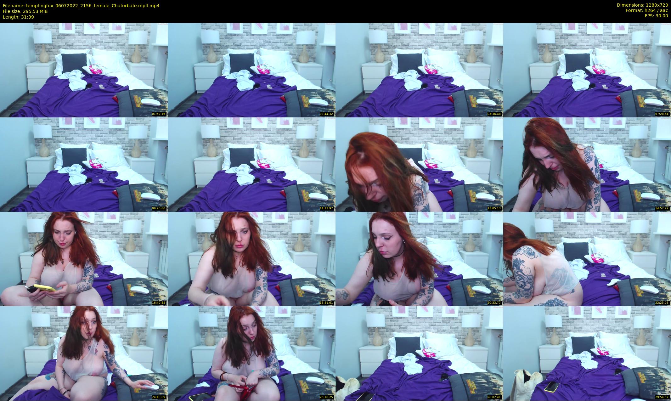 temptingfox — 32 minute Chaturbate female cam show recording, 720p, Jul 6, 2022