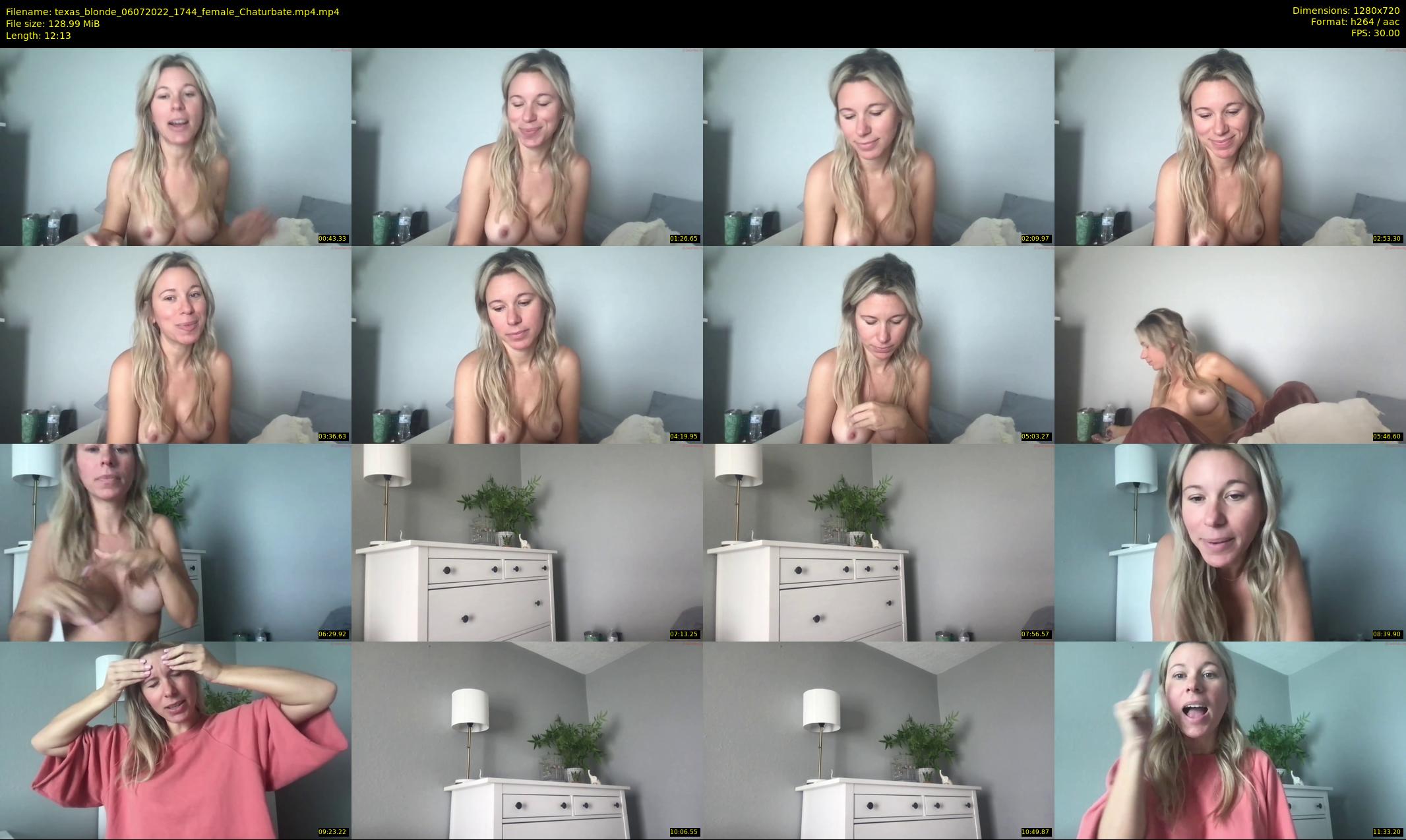 texas_blonde — 13 minute Chaturbate female cam show recording, 720p, Jul 6, 2022