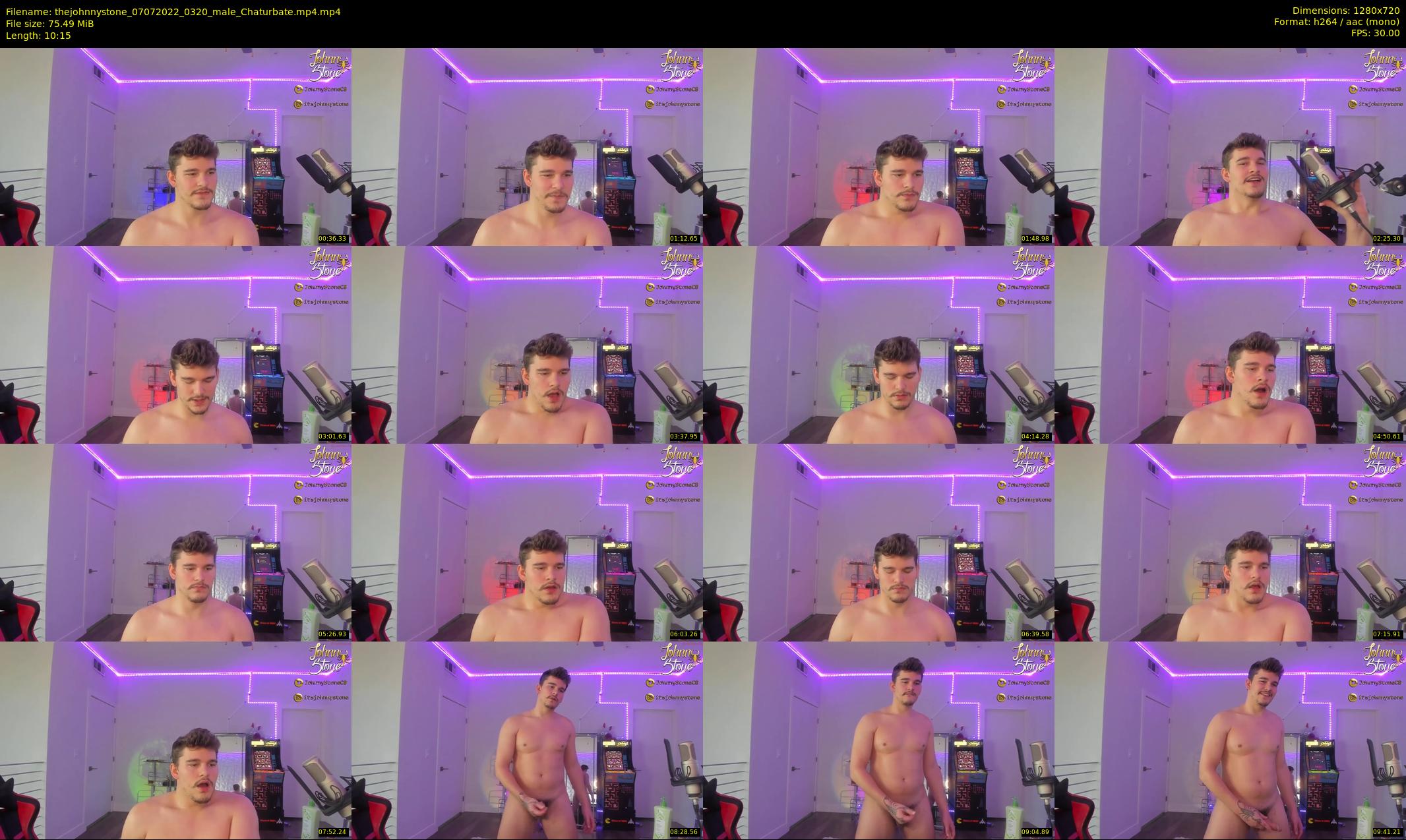 thejohnnystone — 11 minute Chaturbate male cam show recording, 720p, Jul 7, 2022