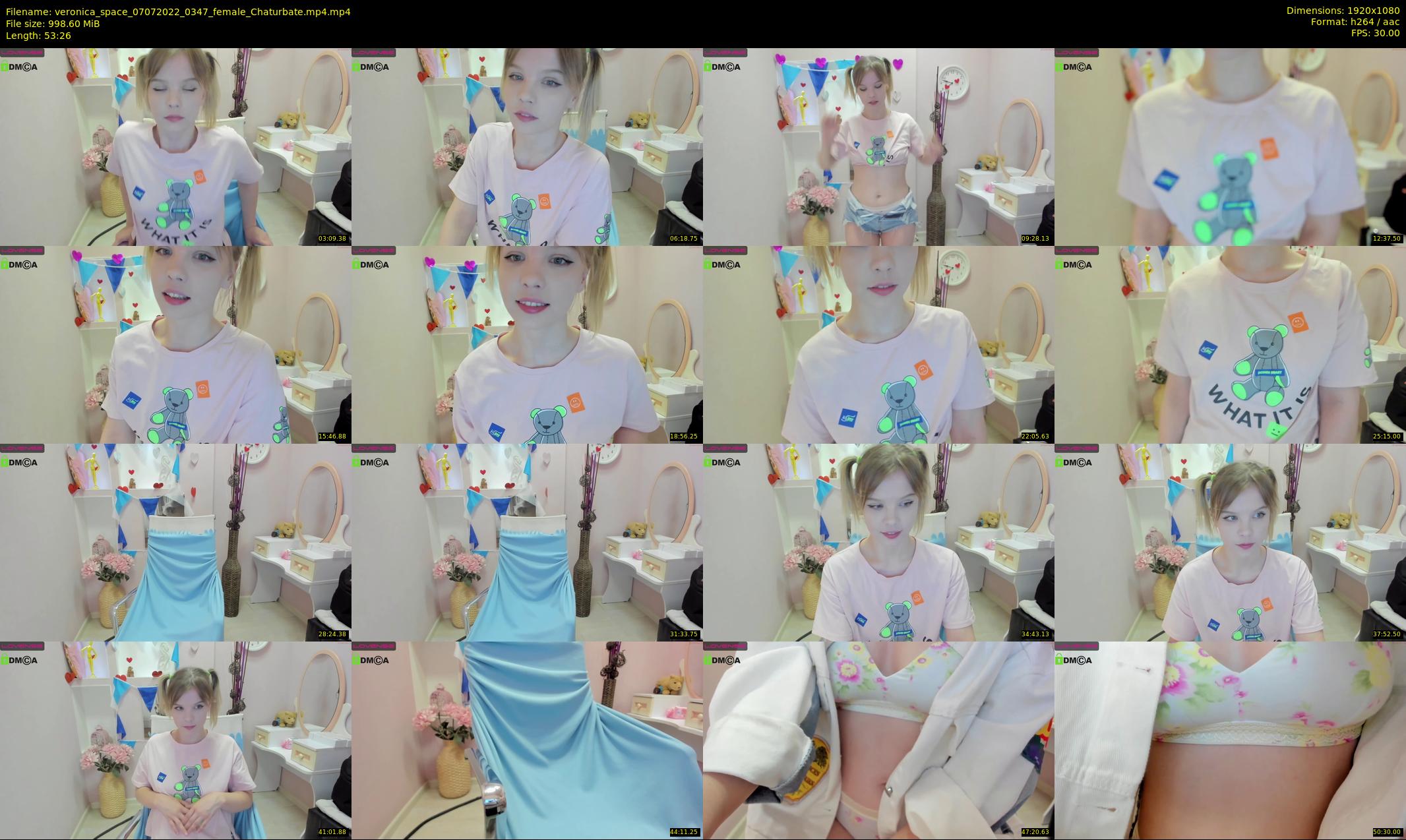 veronica_space — 54 minute Chaturbate female cam show recording, 1080p, Jul 7, 2022