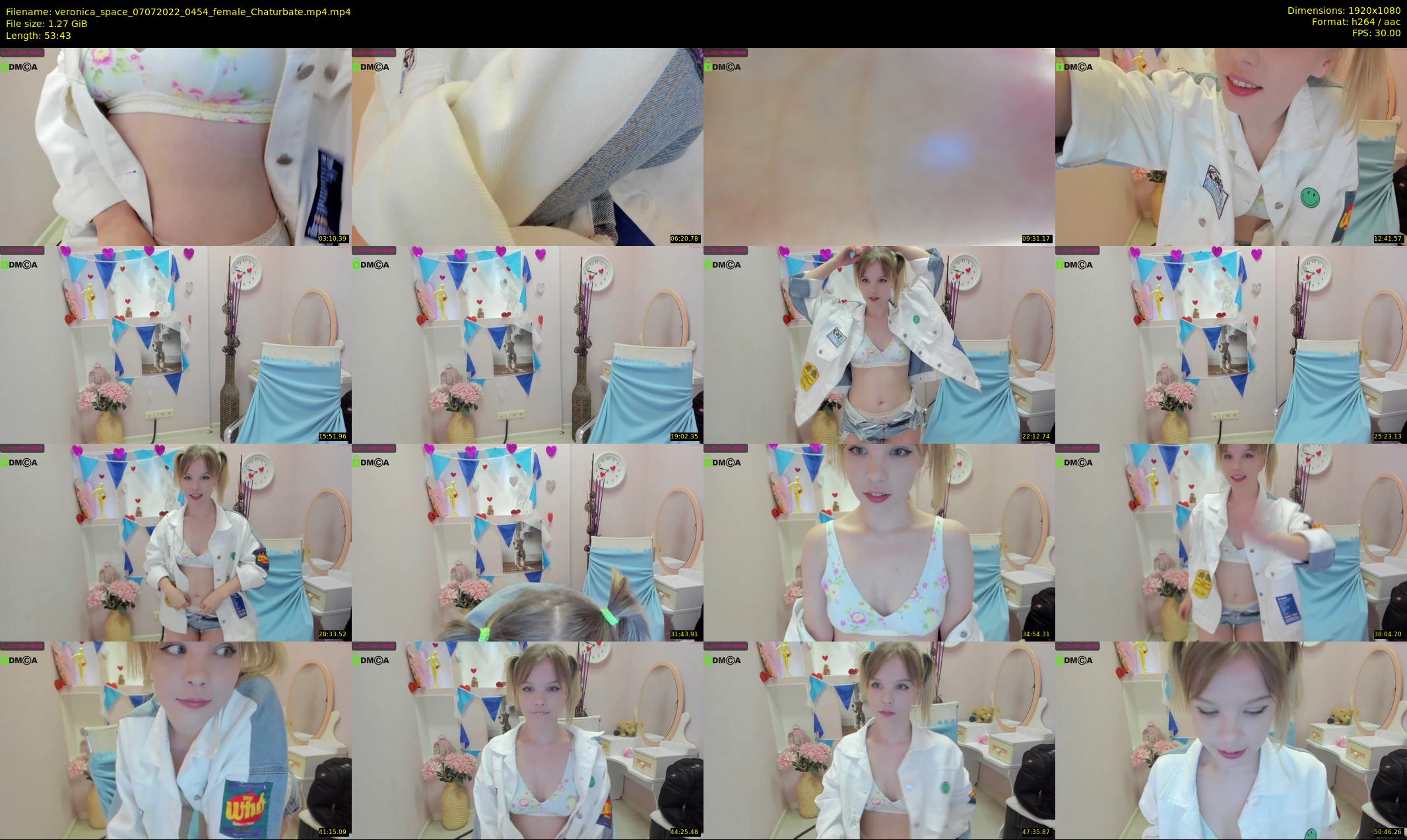veronica_space — 54 minute Chaturbate female cam show recording, 1080p, Jul 7, 2022